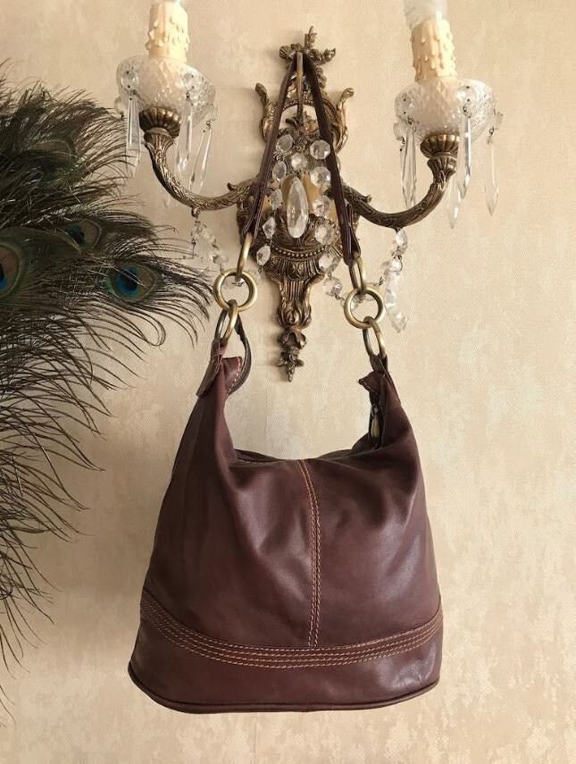 Other 2000s Vintage Brown Soft Leather Bag by Nova Leather Size ONE SIZE - 1 Thumbnail