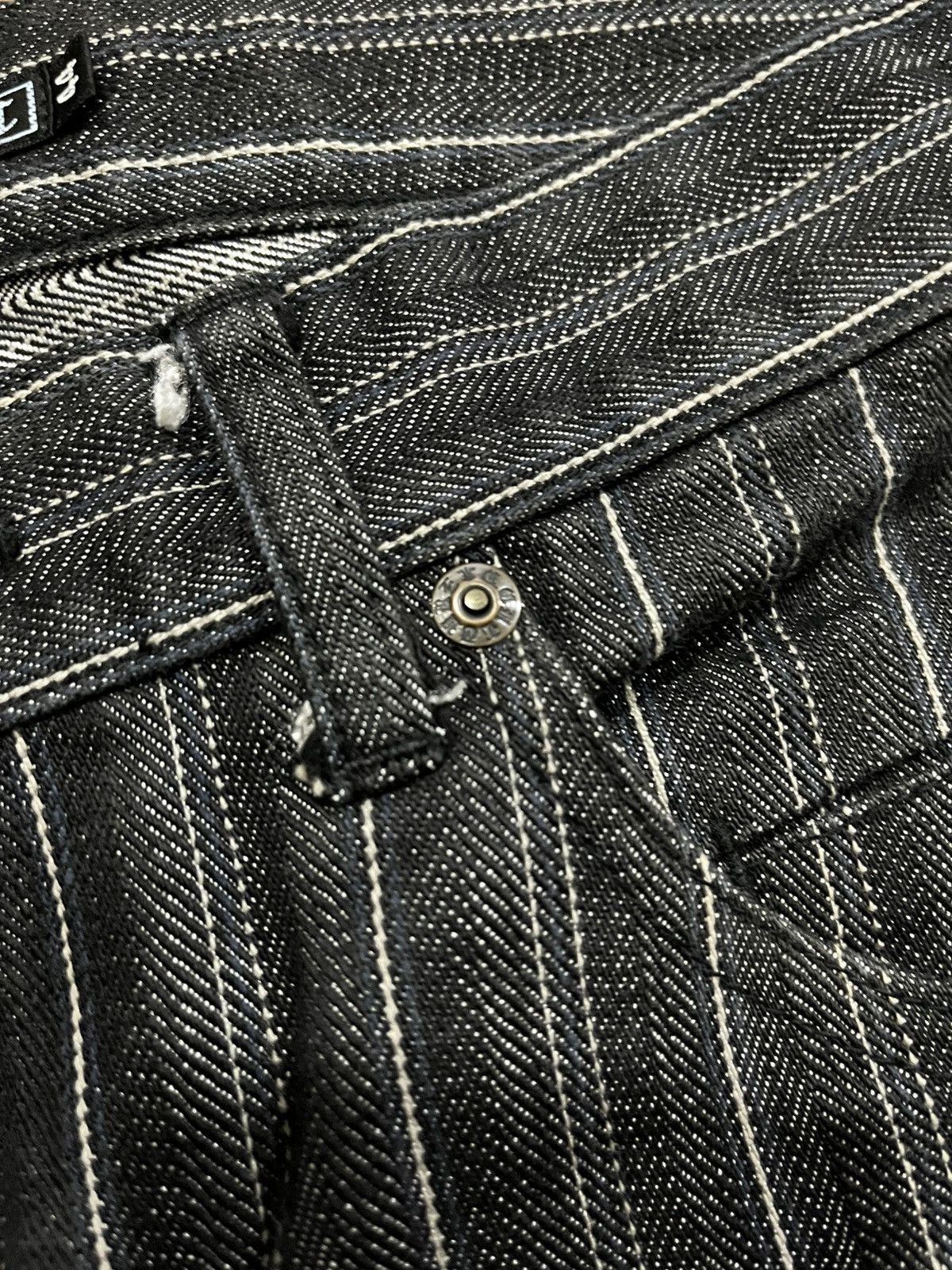Japanese Brand Flare Jeans custom culture striped Denim Bootcut y2k Size US 30 / EU 46 - 8 Thumbnail