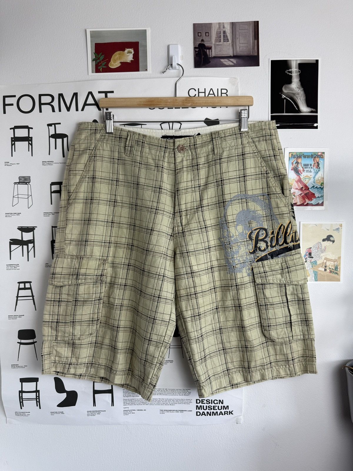 Billabong Vintage y2k Billabong checked baggy shorts jorts skate opium Size US 34 / EU 50 - 1 Thumbnail