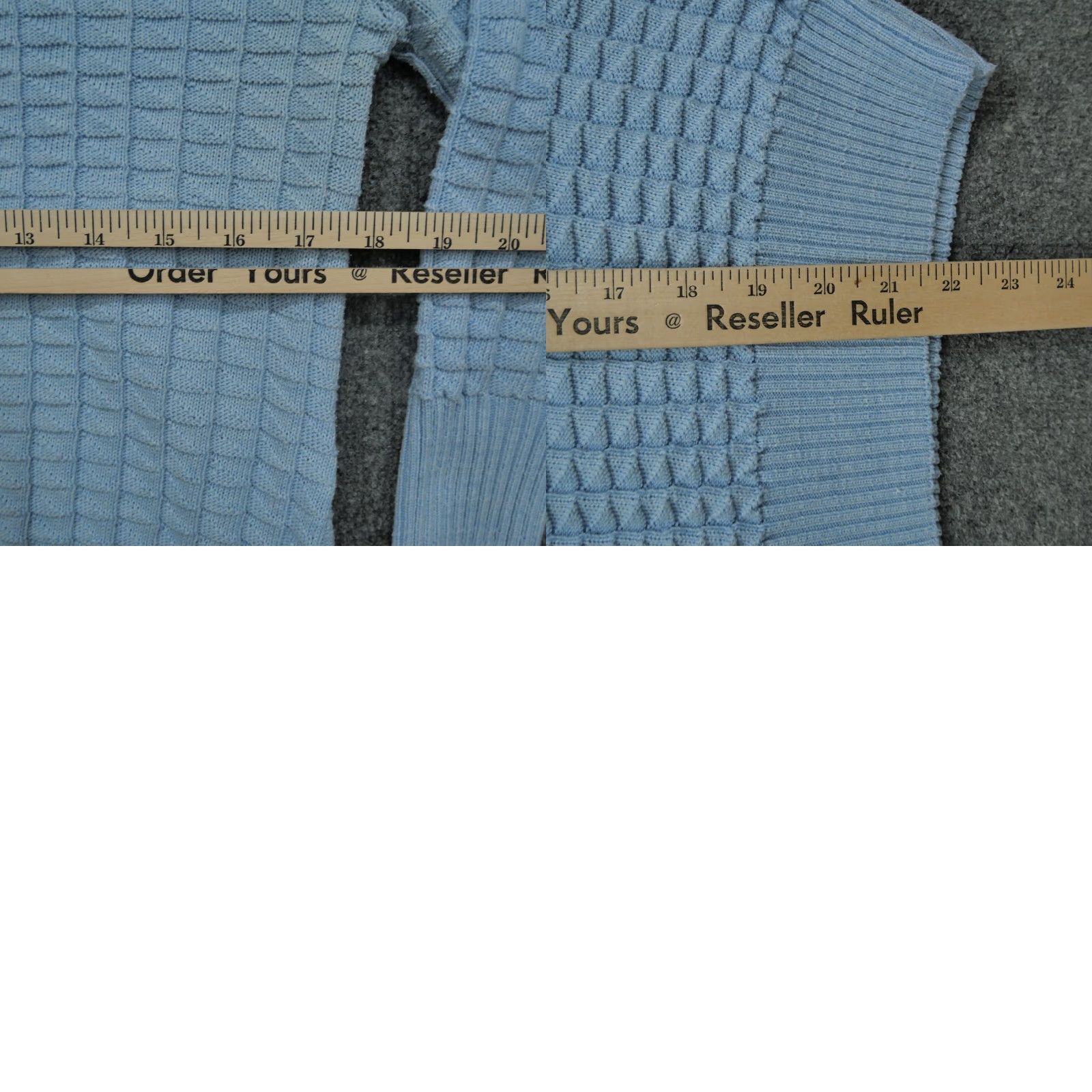 Vintage VINTAGE Kate Collins Kate Williams Sweater 80s Pullover Textured Blue Crew Neck 3/4 Sleeve Womens M Size M / US 6-8 / IT 42-44 - 8 Thumbnail
