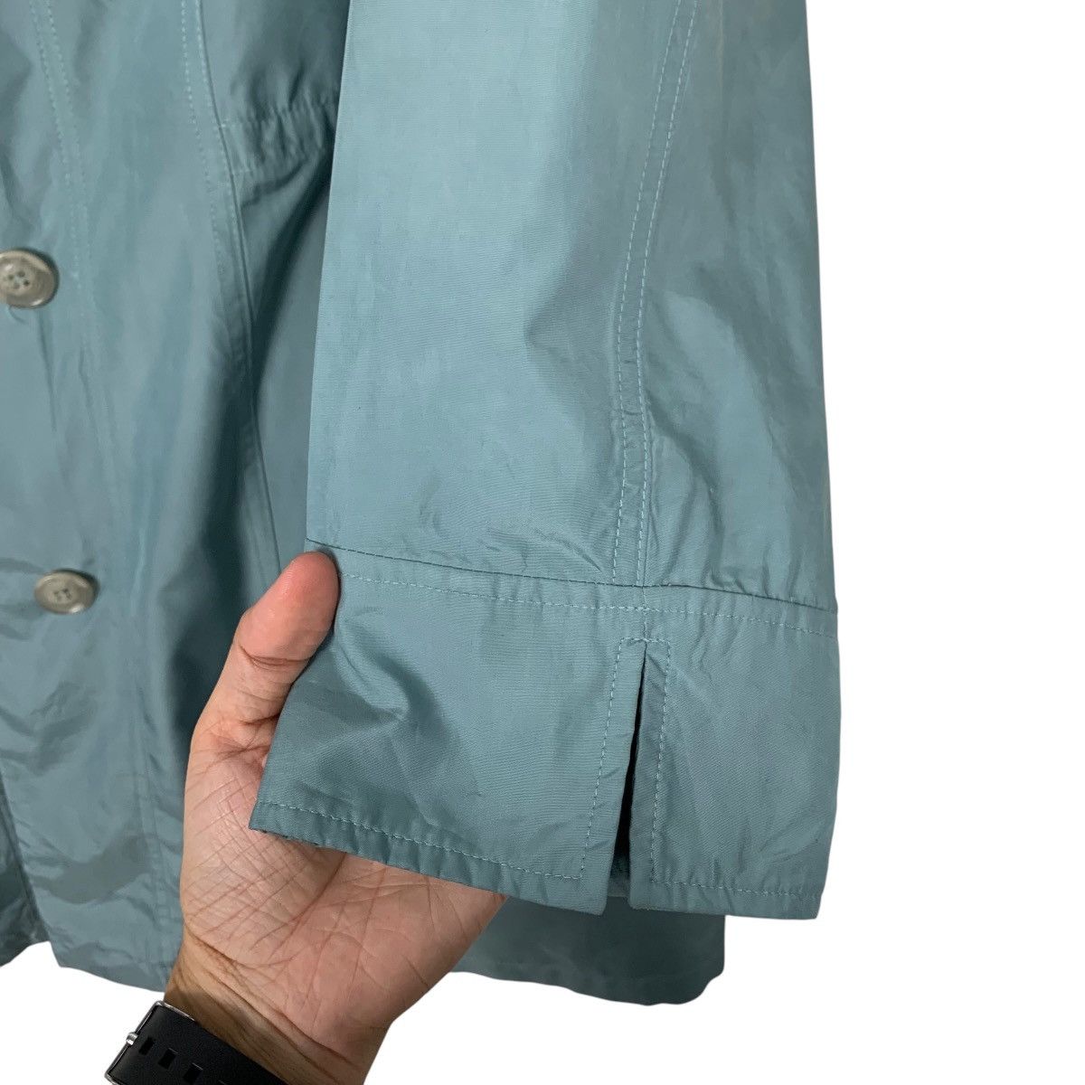 Longchamp LONGCHAMP Classic Button Coat Jacket #2687-C120 Size L / US 10 / IT 46 - 13 Thumbnail