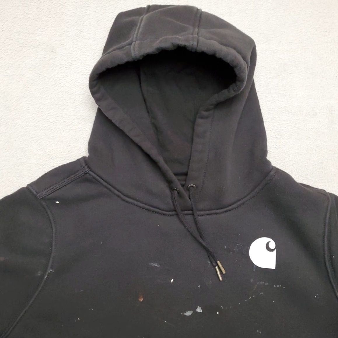Carhartt Carhartt Hoodie Womens XL Black Paint Relaxed Hooded Work Pullover Sweatshirt Size XL / US 12-14 / IT 48-50 - 3 Thumbnail