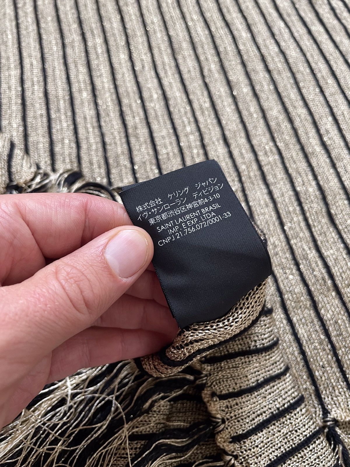 Saint Laurent Paris SAINTS LAURENT WOOL SCARF Size ONE SIZE - 10 Thumbnail