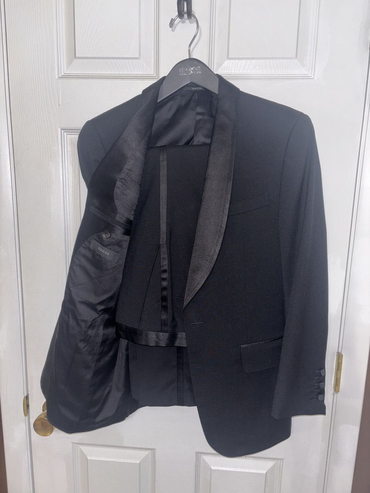 Gucci Gucci- wool shawl lapel tuxedo Size 48R - 4 Thumbnail