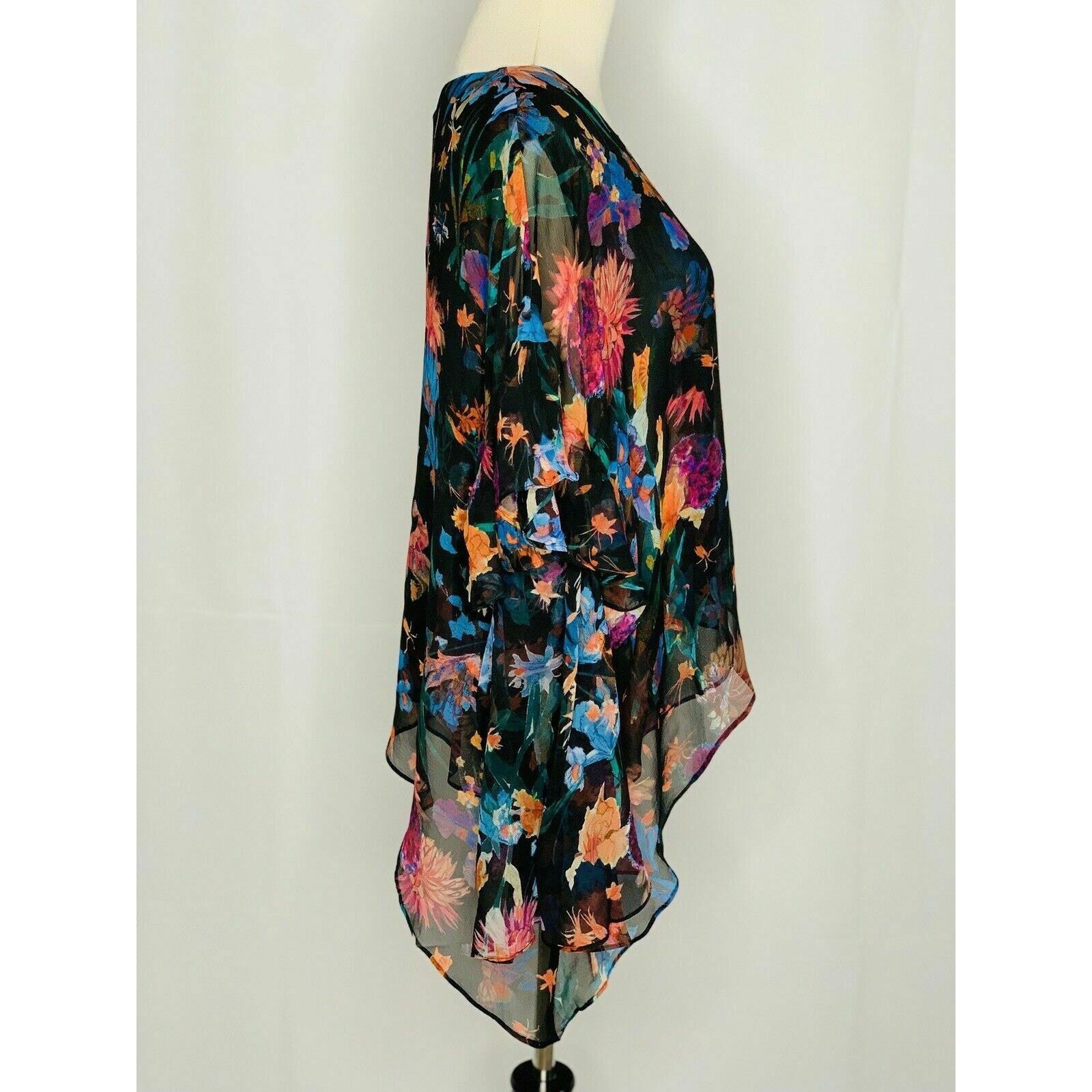 Iro IRO Floral Ruffled asymmetrical Tunic Blouse Top size 40 - 8 Size M / US 6-8 / IT 42-44 - 10 Thumbnail