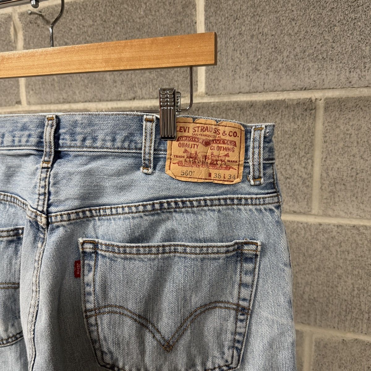 Levi's Levi's 560 Baggy Thrashed Faded Jeans ERD Grunge Chrome Size US 38 / EU 54 - 7 Thumbnail