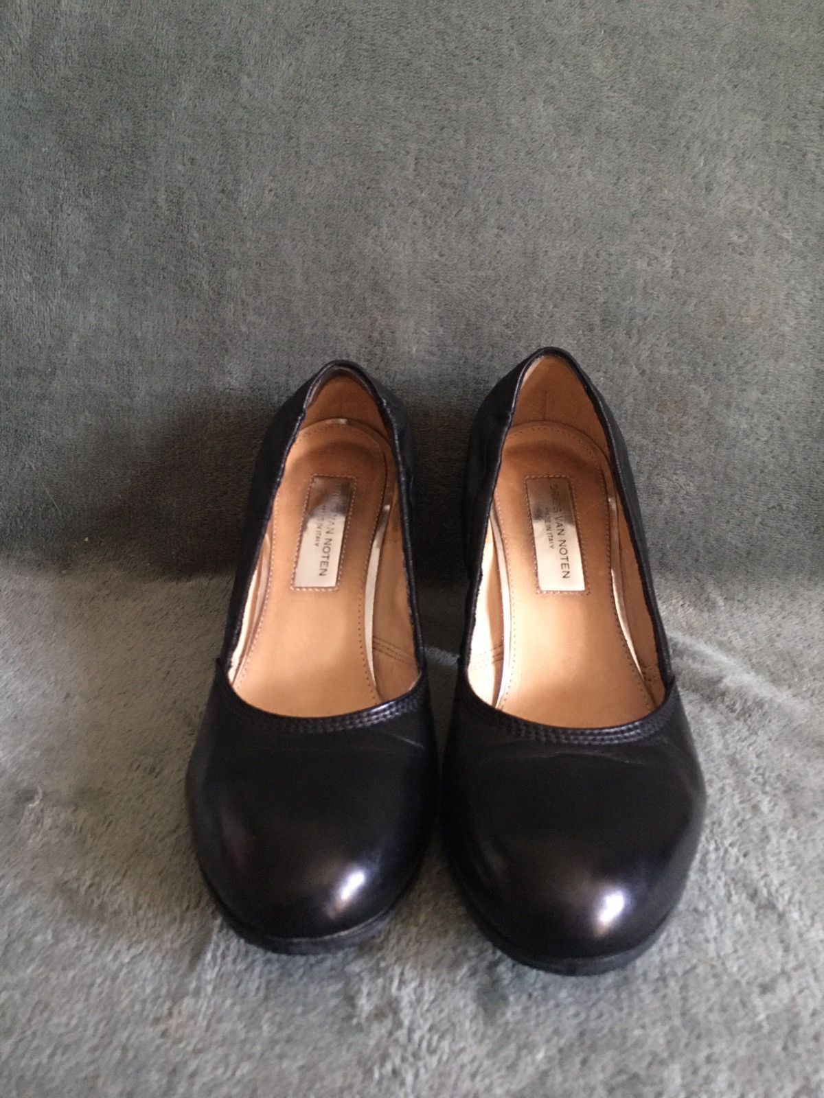 Dries Van Noten Dries Van Noten Black Leather Heels Size 37.5 Pump Heels Size US 7.5 / IT 37.5 - 4 Thumbnail