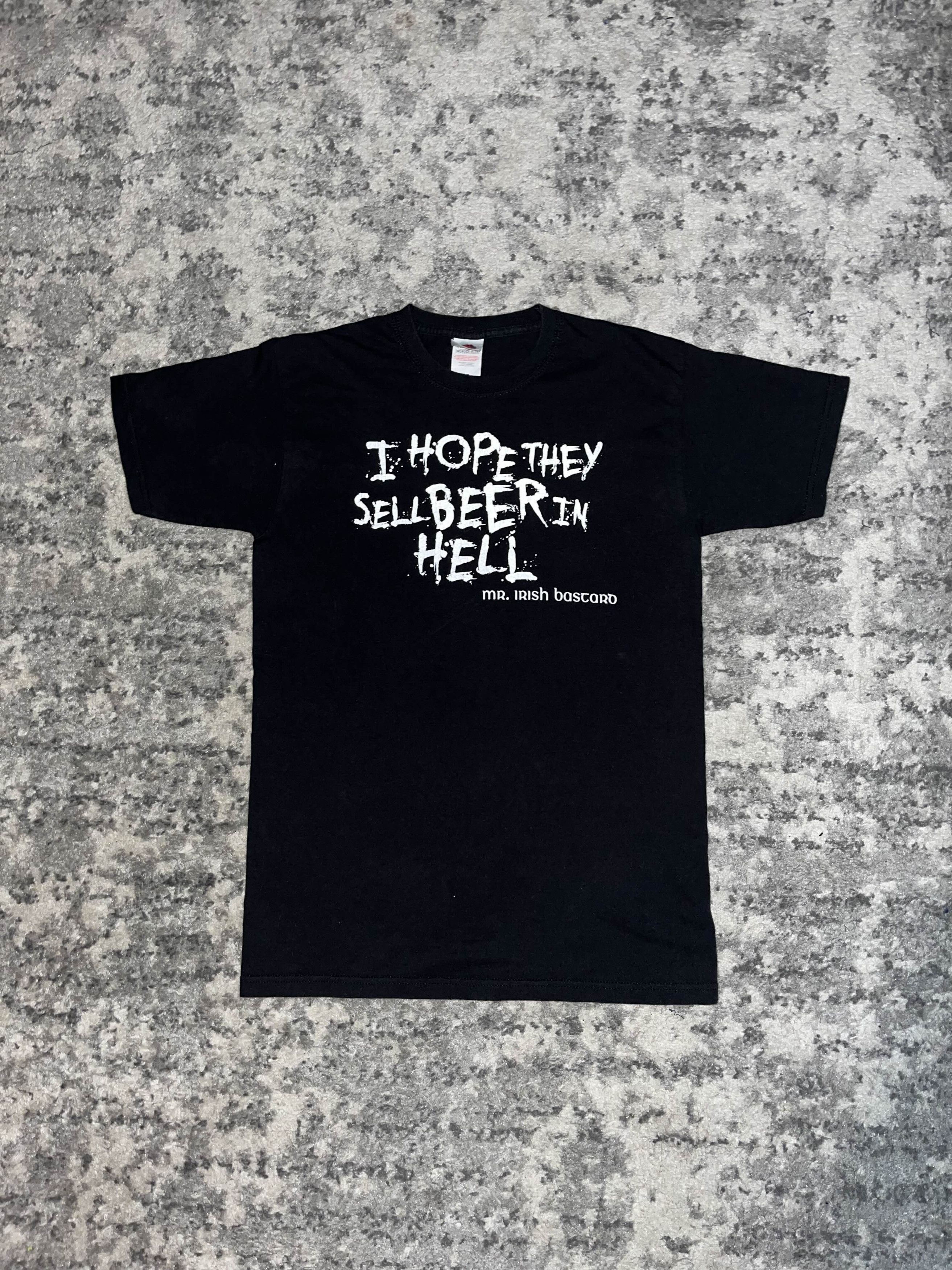 Vintage Funny "I Sell They Have Beer In Hell" Shirt Size US S / EU 44-46 / 1 - 1 Thumbnail