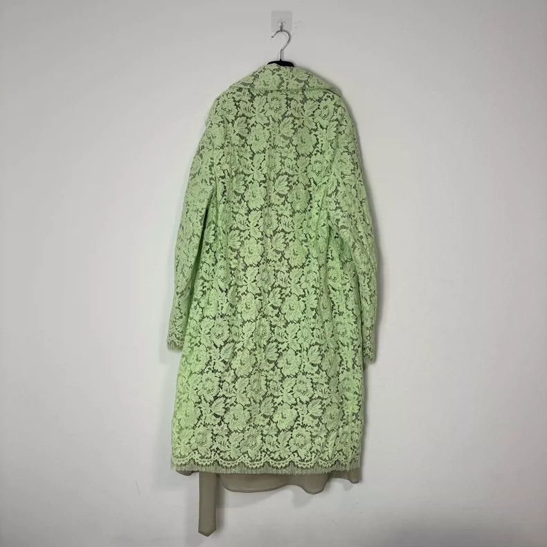 Dries Van Noten DRIES VAN NOTEN Green mesh double-layered coat Size M / US 6-8 / IT 42-44 - 2 Thumbnail