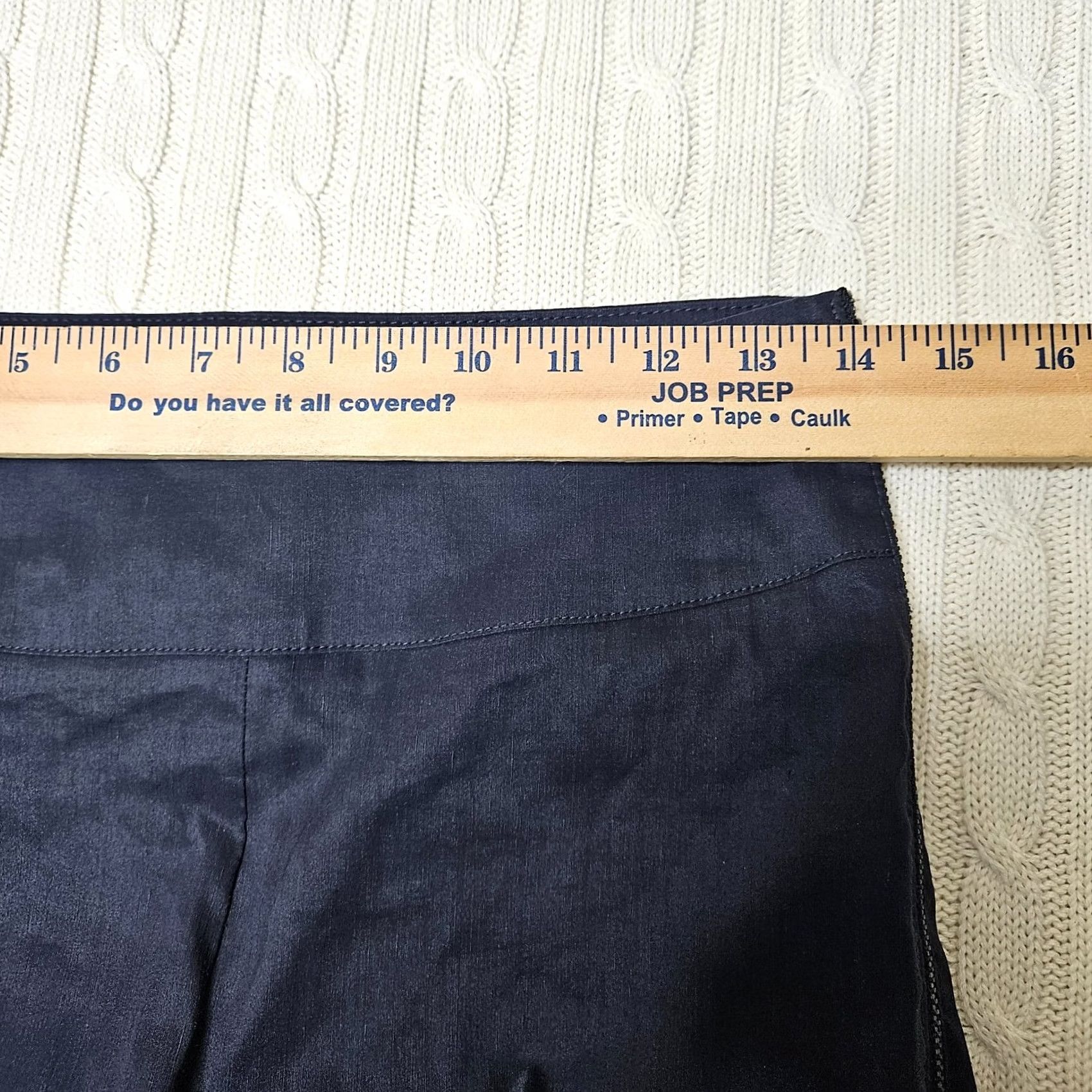 Sarah Pacini Sarah Pacini Women's Skinny Pants Casual 0 Blue Linen Elastane Regular Rise Mid Olivia? Size 25" / US 0 / IT 36 - 6 Thumbnail