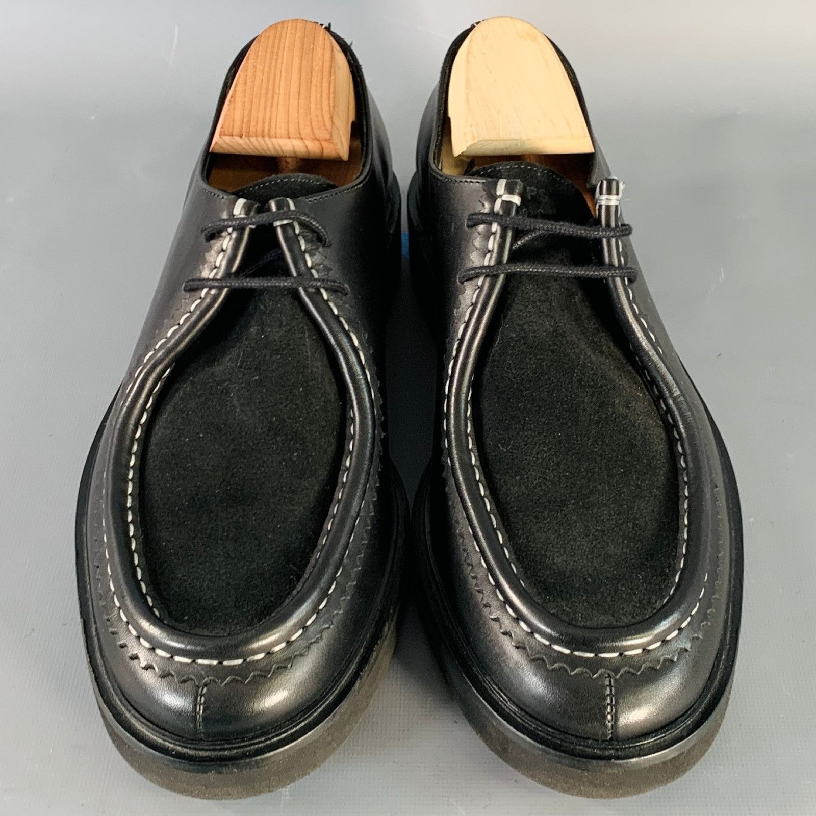 Paul Smith PS by PAUL SMITH Leather Split Toe Moccasin Lace-Up Size US 10 / EU 43 - 4 Thumbnail