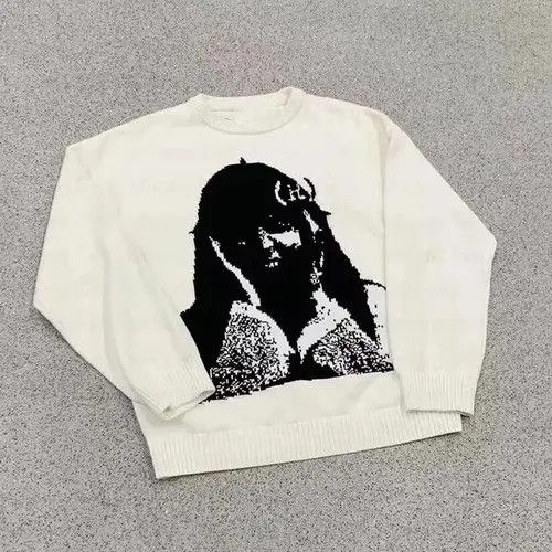 Aran Isles Knitwear × Japanese Brand punk sweater with a demon Size US M / EU 48-50 / 2 - 3 Thumbnail
