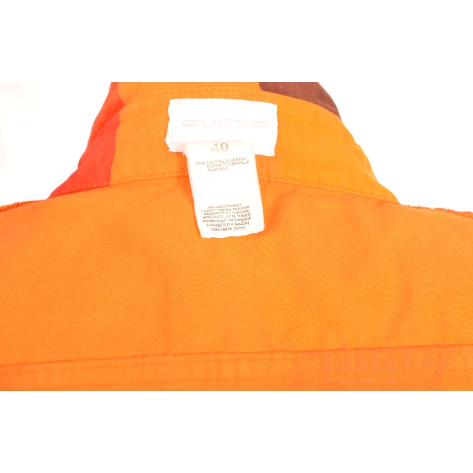 Custo Barcelona Custo Barcelona Geometric Print Orange Cotton Jacket Size 40 Women, Jacket, 40, Orange, Cotton, Geometric Print, Vintage? Size S / US 4 / IT 40 - 5 Thumbnail