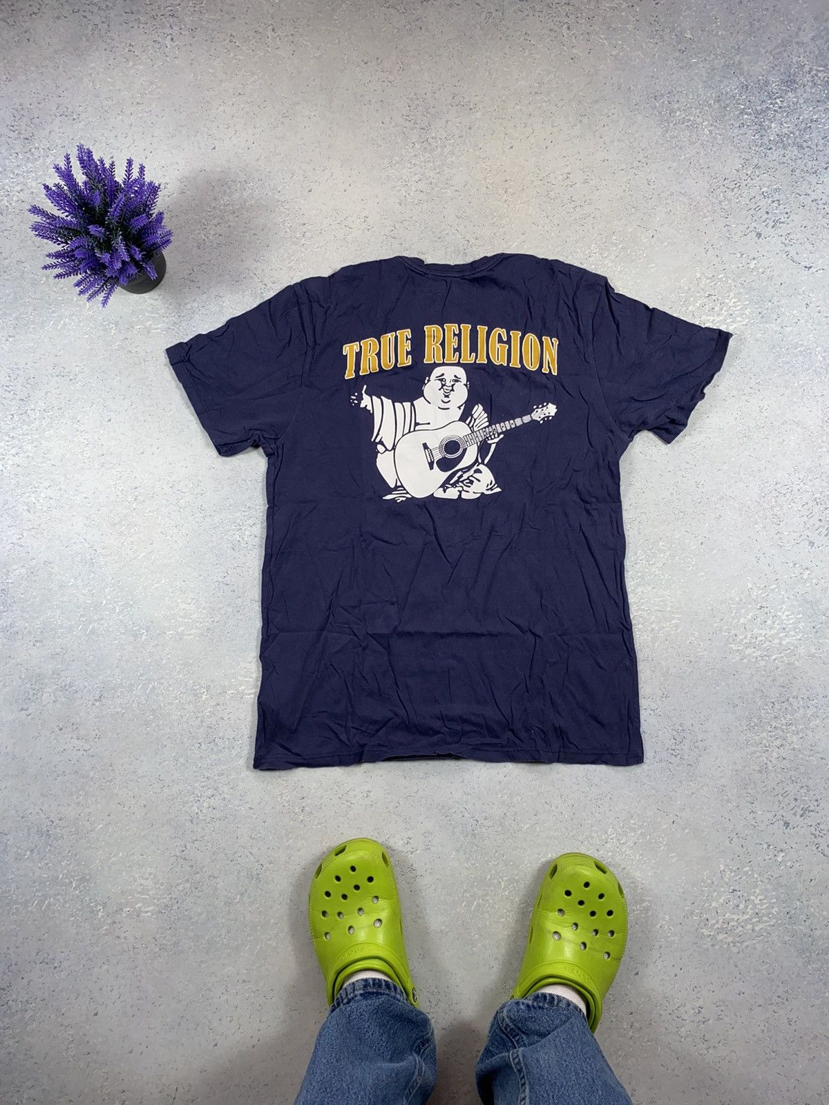 Japanese Brand × True Religion True Religion Men’s Blue T-shirt With Big Centre Logo Size US M / EU 48-50 / 2 - 4 Thumbnail