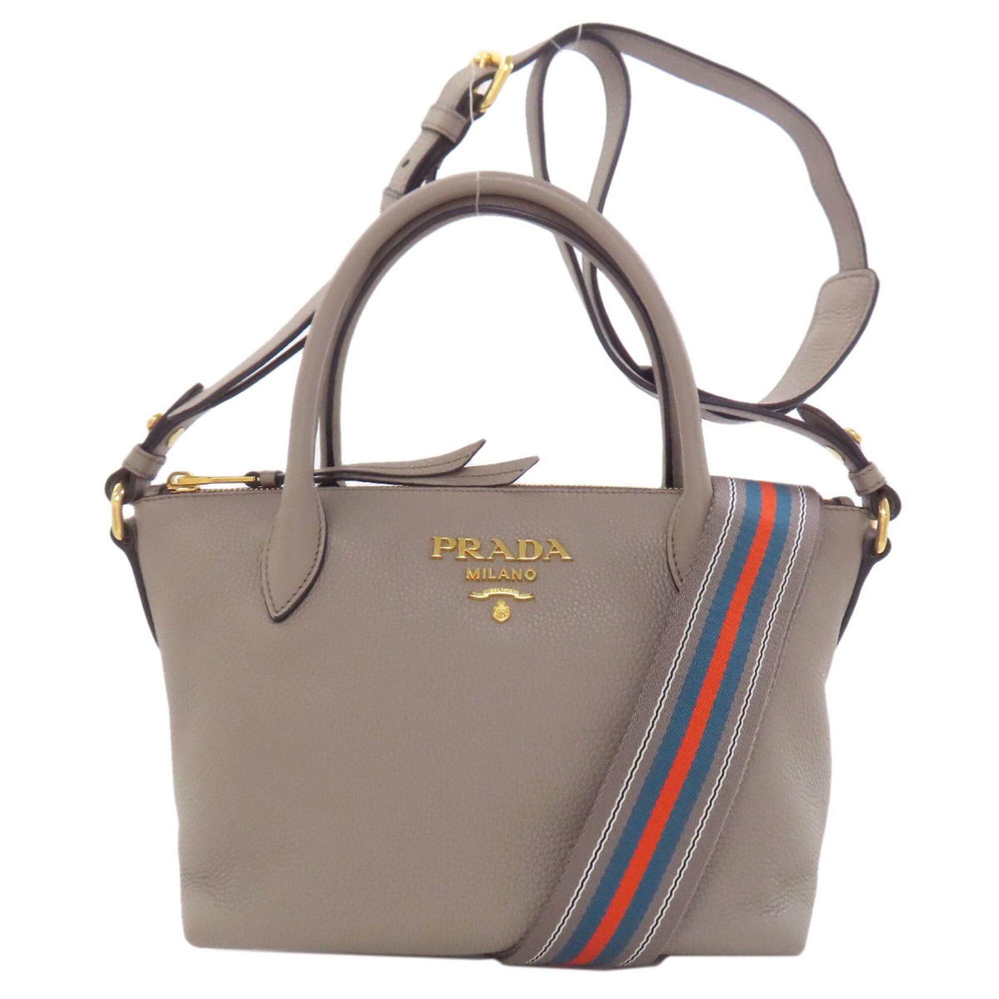 Prada Prada 1BA111 2-Way Handbag, Calfskin, Women's PRADA Size ONE SIZE - 1 Thumbnail