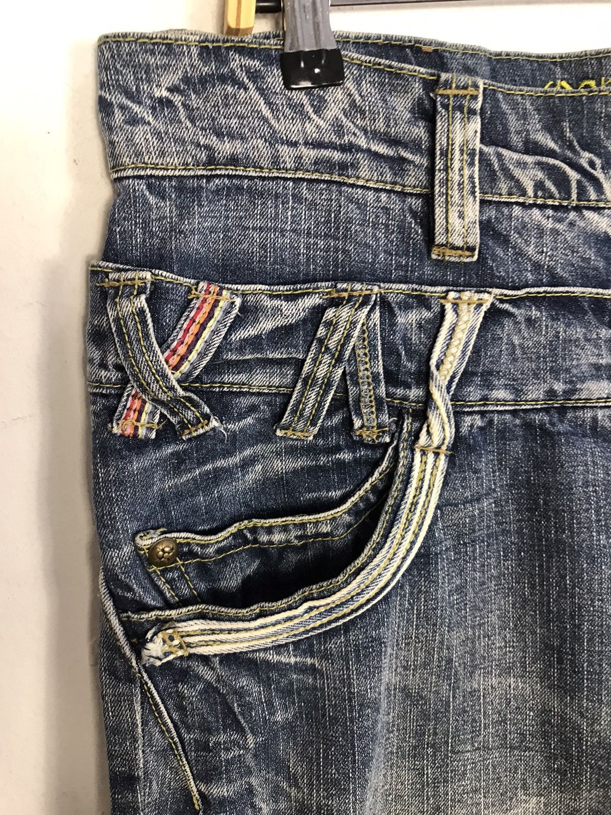 Japanese Brand × Vintage Vintage Japanese Brand Double Waist Denim Shorts Design Size US 36 / EU 52 - 6 Thumbnail