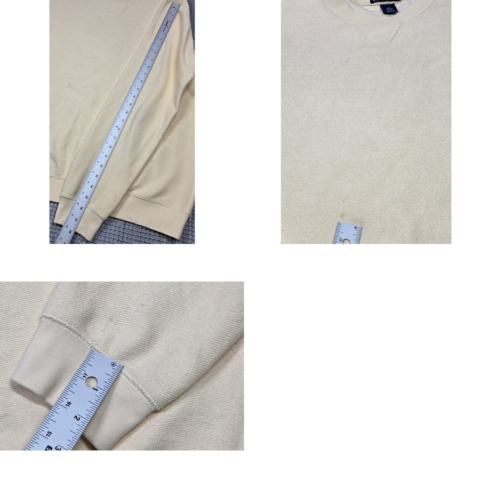 Lands' End Lands' End Mens Crewneck Sweatshirt M Tall Yellow Long Sleeve Knit Pullover Sweatshirt? Size US M / EU 48-50 / 2 - 9 Thumbnail