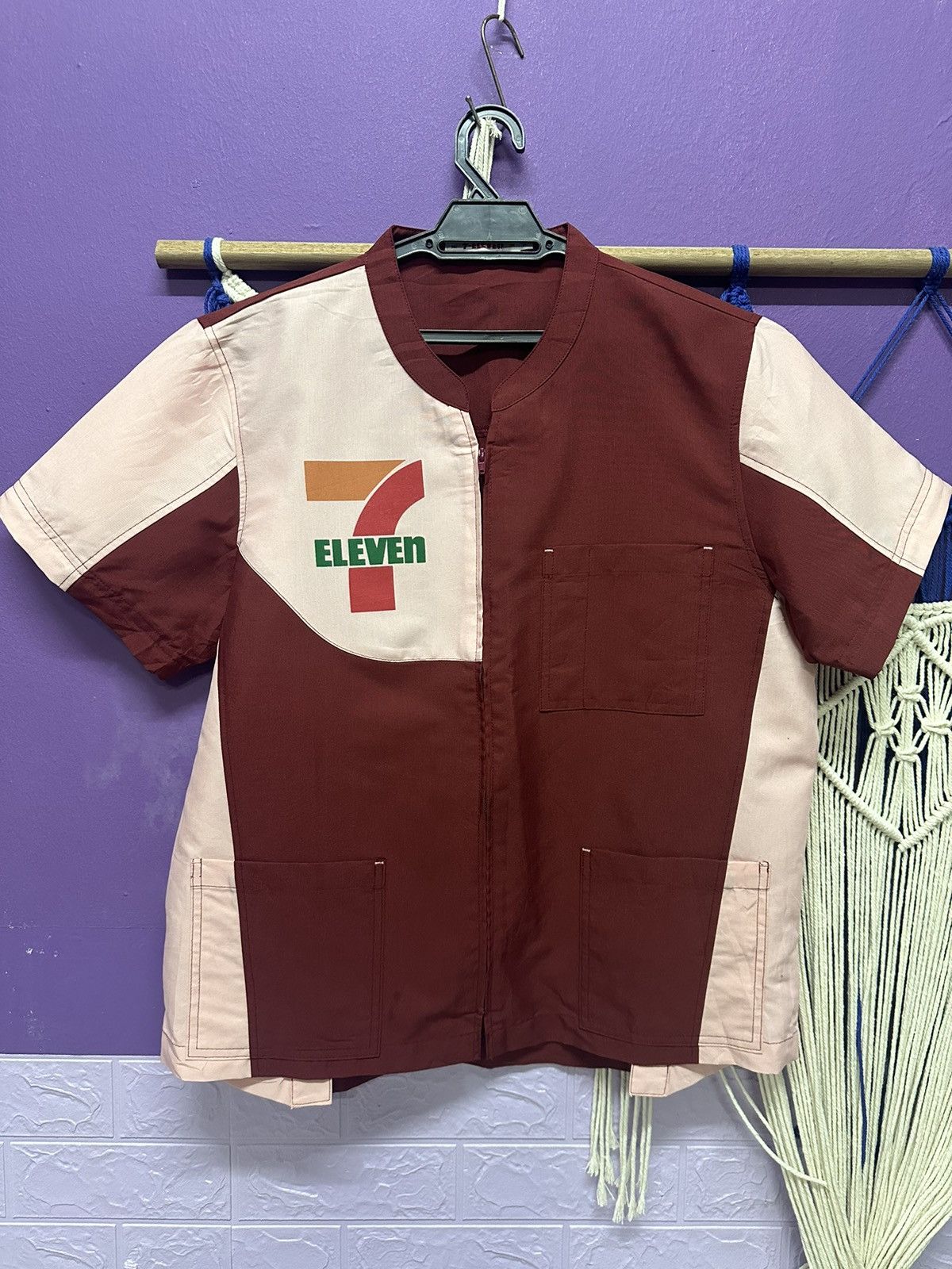 Japanese Brand × Vintage Vintage 7-Eleven Shirt Uniform Work Wear Size US L / EU 52-54 / 3 - 1 Thumbnail