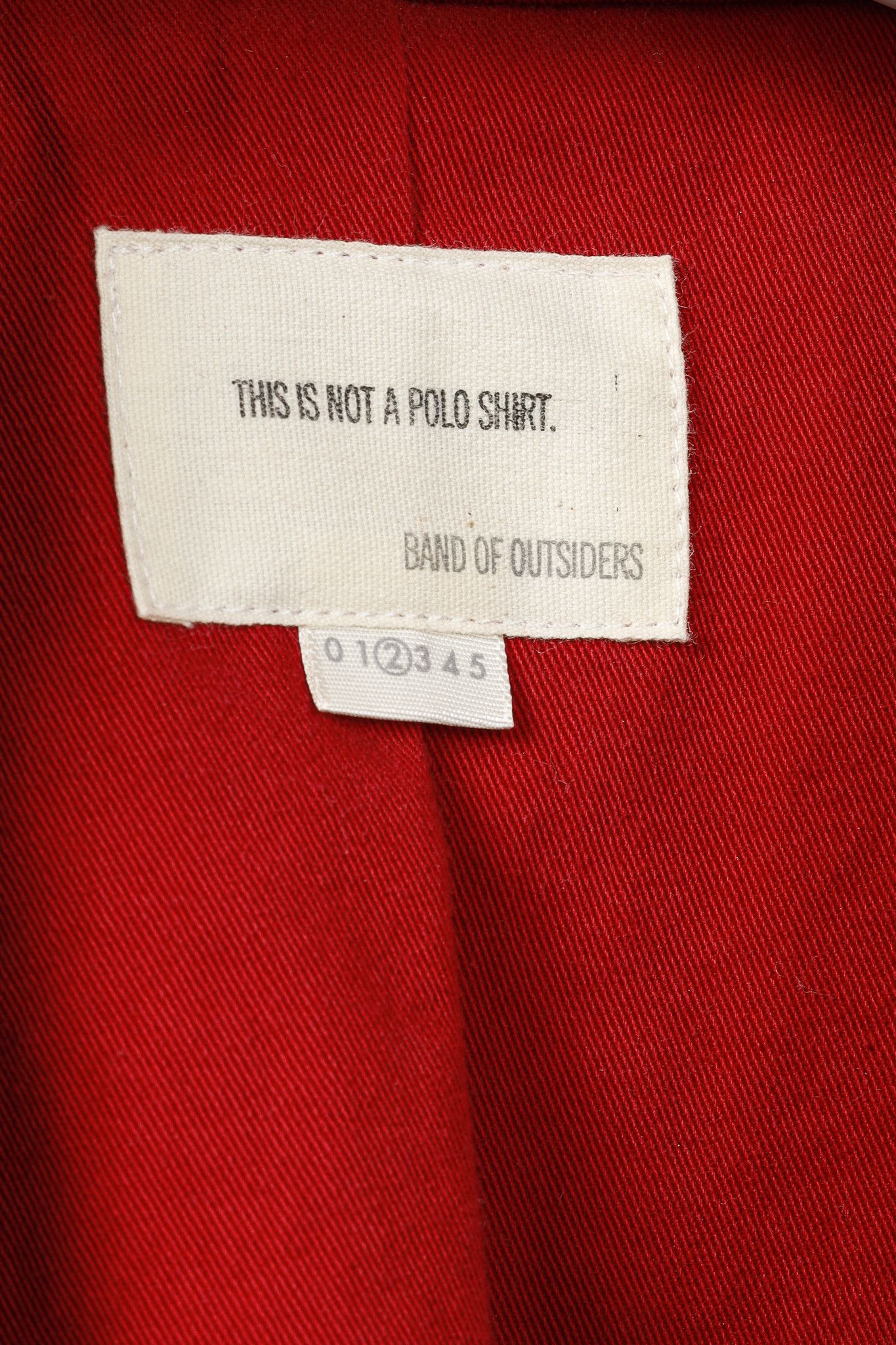 Band Of Outsiders Band of Outsiders Red Cotton-Twill Tailored Blazer Size 38R - 4 Thumbnail