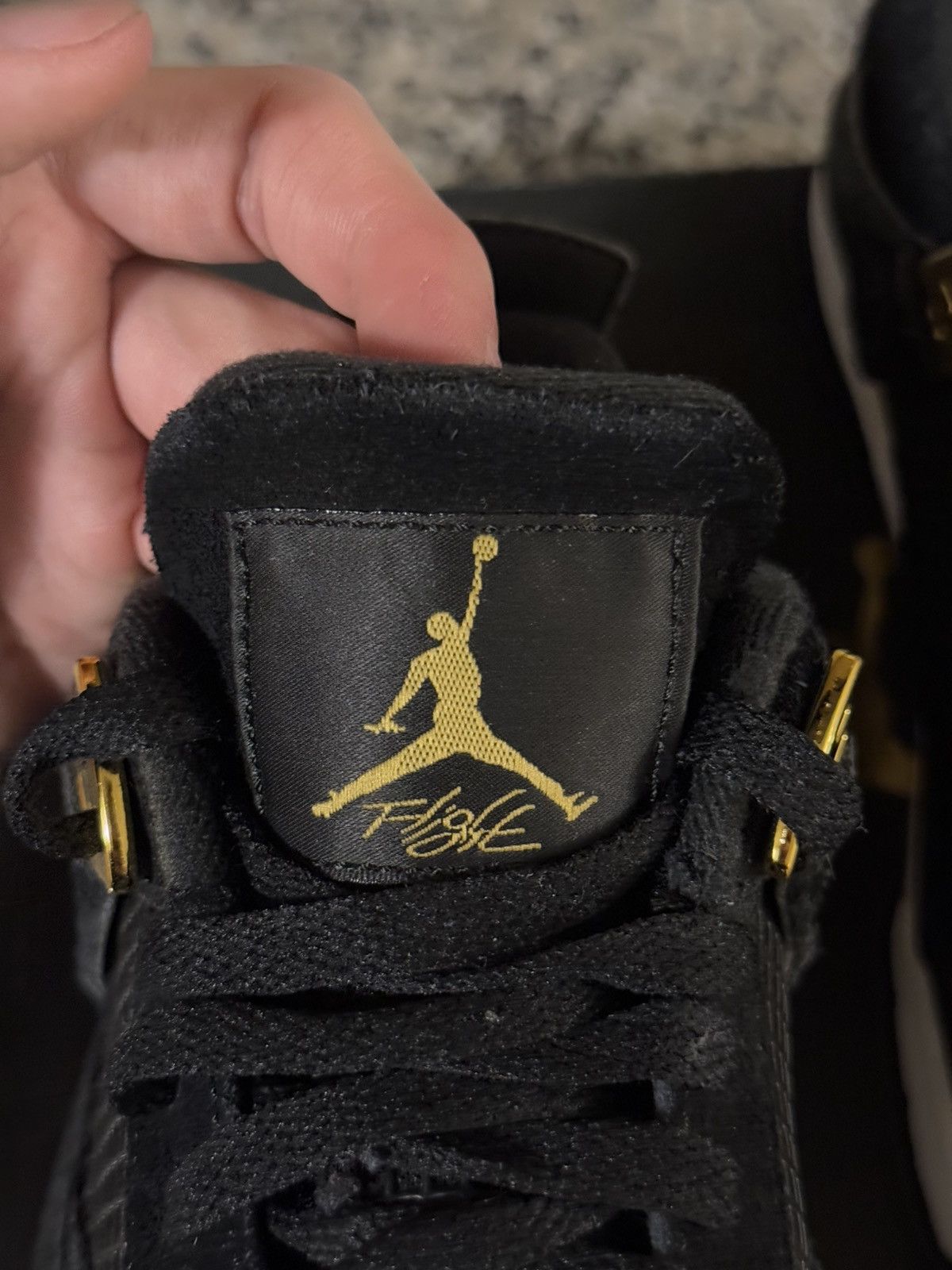 Jordan Brand × Nike Air Jordan 4 Royalty 408452-032 Size 6.5Y/8W 2016 Size US 6.5 / EU 39-40 - 10 Thumbnail