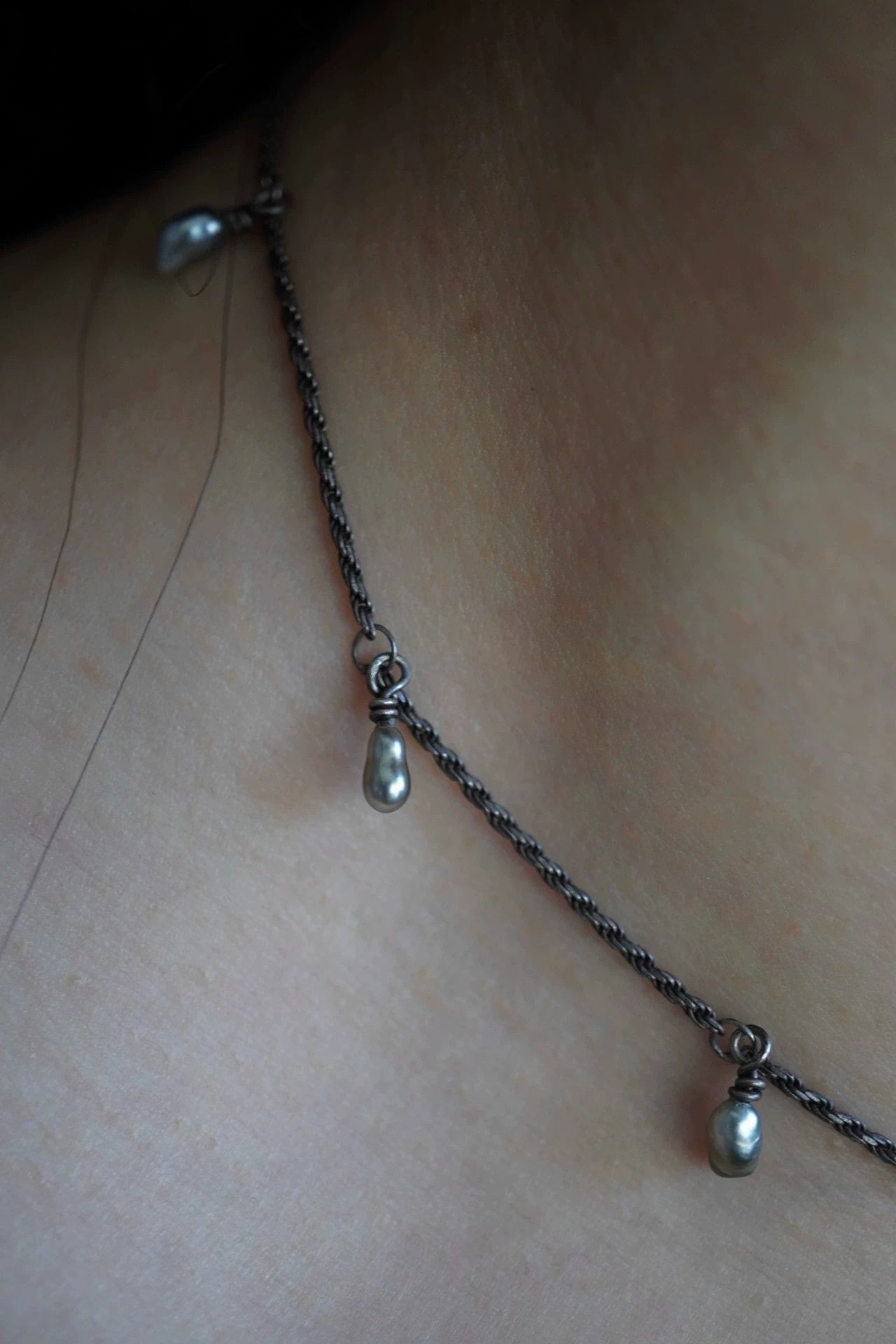 Other zooSelect KESHI Raindrop Pearl Handmade 925 Silver Necklace Size ONE SIZE - 4 Thumbnail