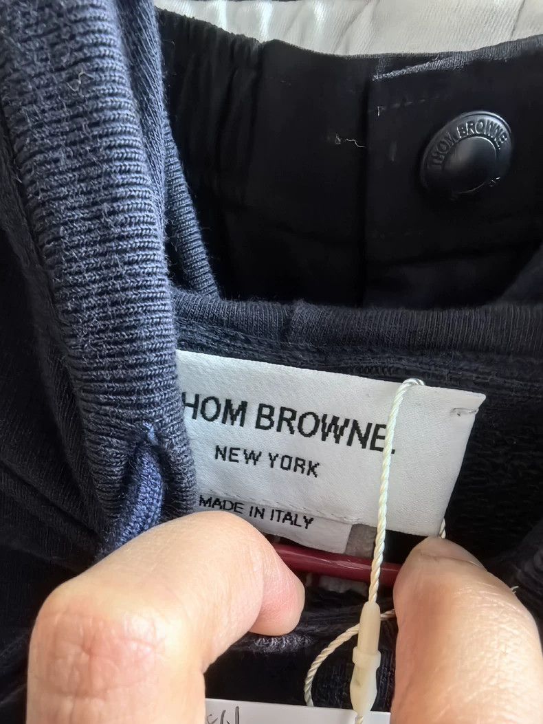 Thom Browne Thom Browne size2 A striped hoodie with a ribbon on the bac Size US M / EU 48-50 / 2 - 6 Thumbnail