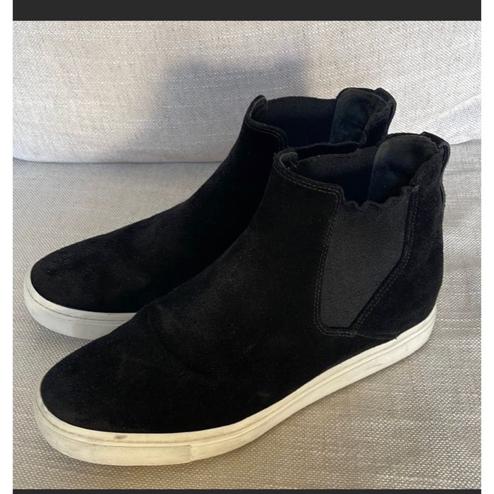 Vince Vince Newlyn Black Suede High Top Sneaker Boots Grailed