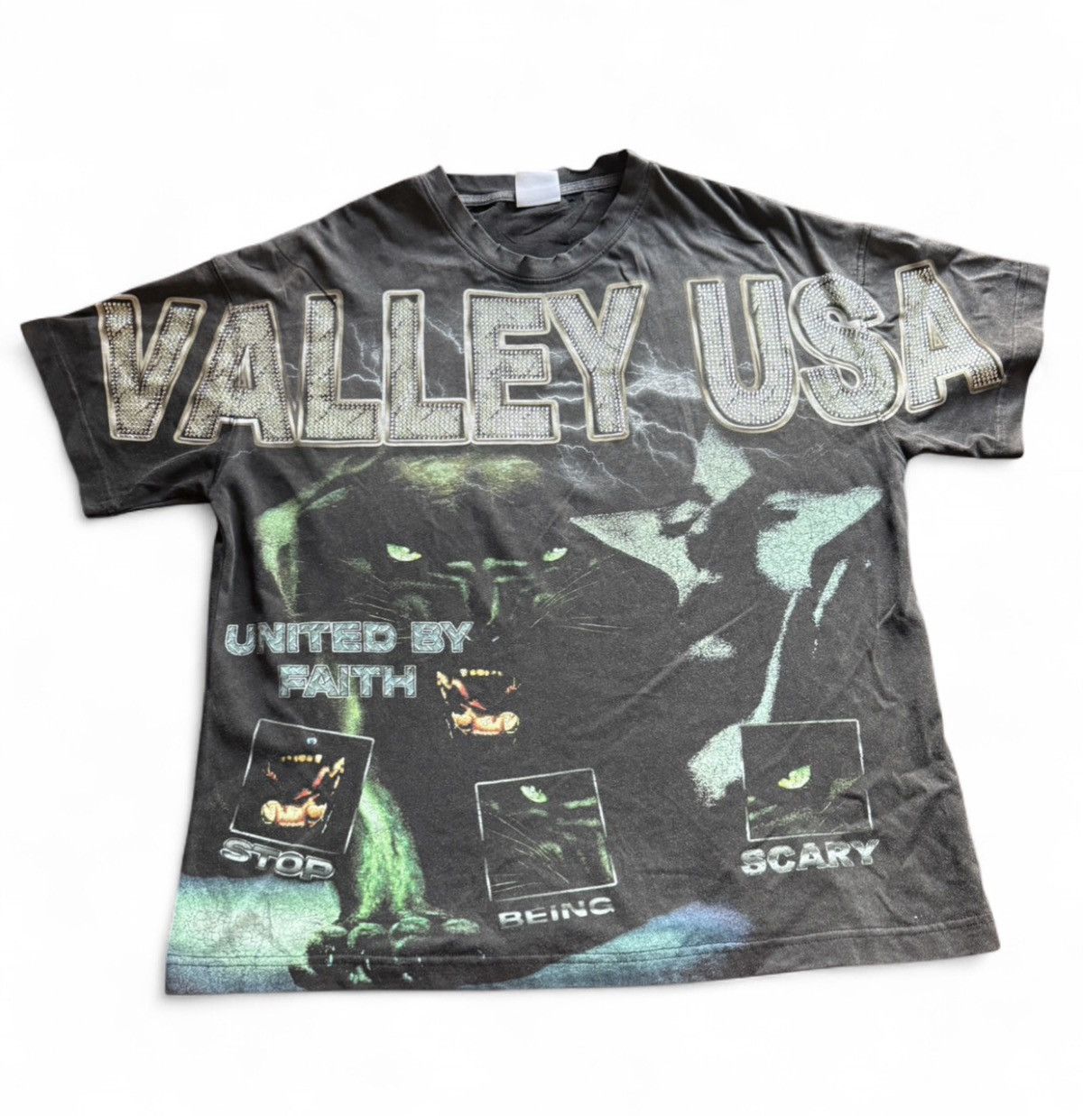 Vale VALE “PANTHER” BLING TEE Size US S / EU 44-46 / 1 - 1 Thumbnail