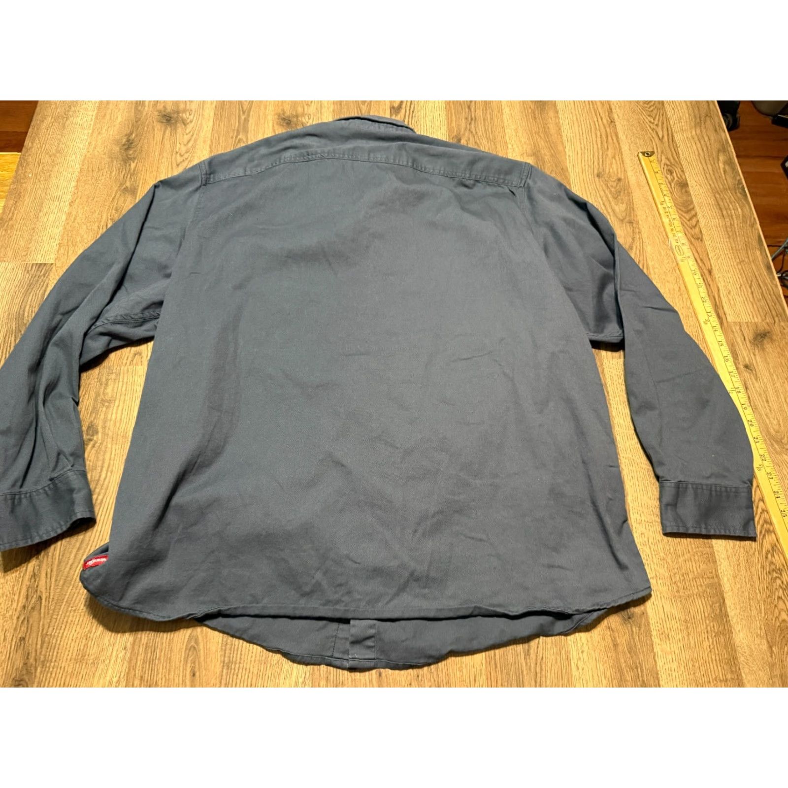 Wrangler VINTAGE? Wrangler Shirt Men's 2XL Blue Long Sleeve Button-Up Front Pockets (Note: Original says Vintage: No) Size US XXL / EU 58 / 5 - 2 Thumbnail