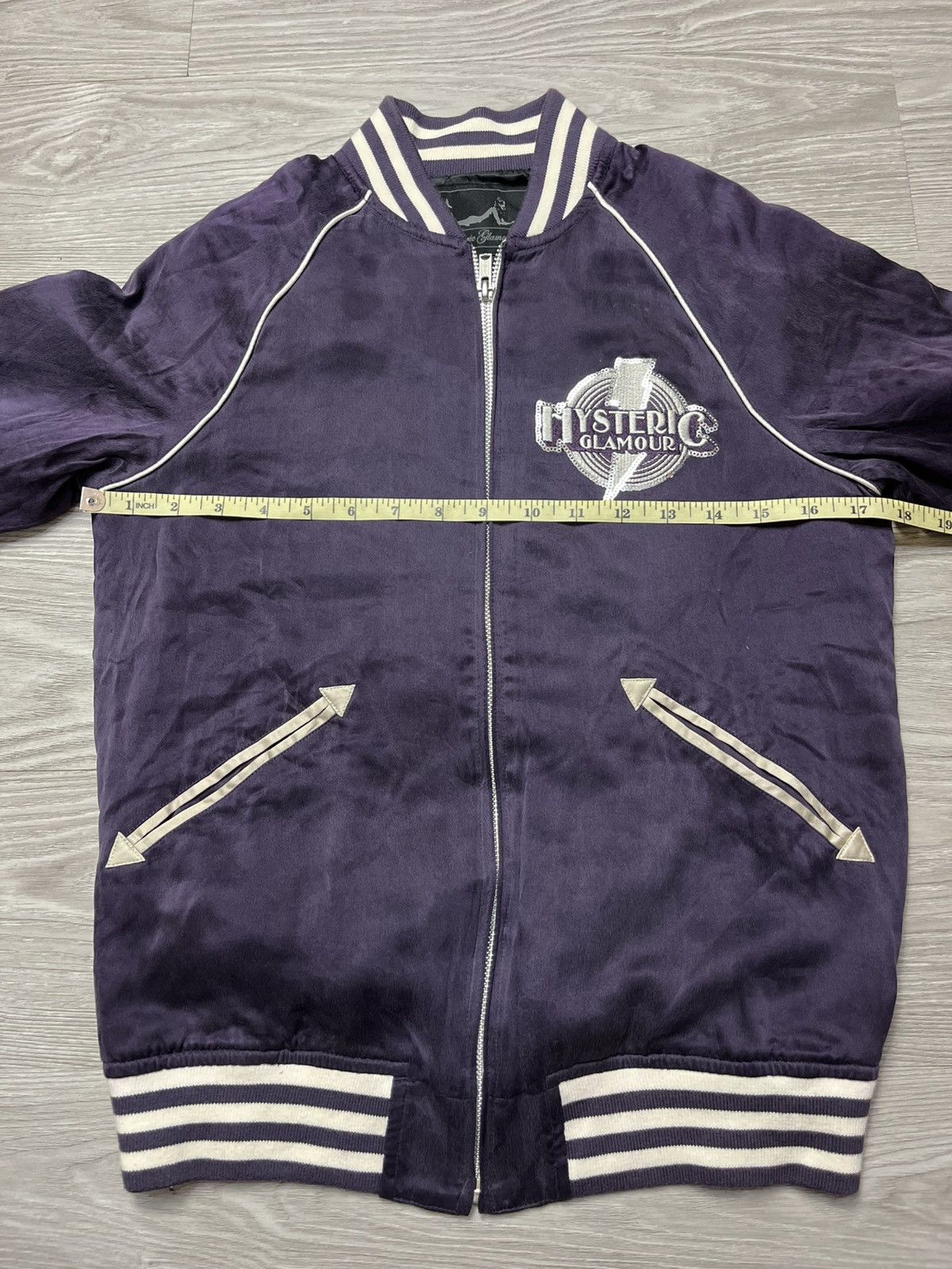 Hysteric Glamour Hysteric Glamour Embroidered Silk Bomber Jacket Size M / US 6-8 / IT 42-44 - 9 Thumbnail
