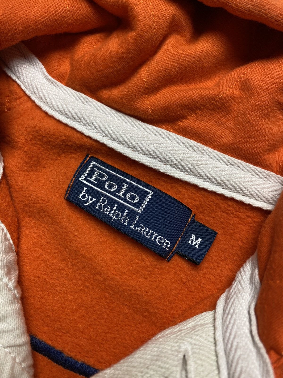 Polo Ralph Lauren Polo Ralph Lauren orange vintage hoodie big logo sweatshirt Size US M / EU 48-50 / 2 - 6 Thumbnail