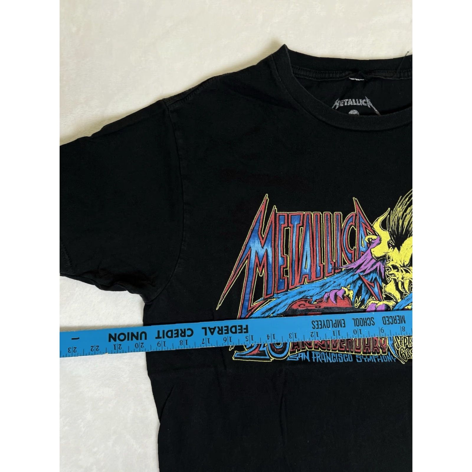 Vintage VINTAGE Metallica 20th Anniversary San Francisco Symphony 2019 Concert T-Shirt Men M Black Rock Band Music 90s Mens Size US M / EU 48-50 / 2 - 3 Thumbnail