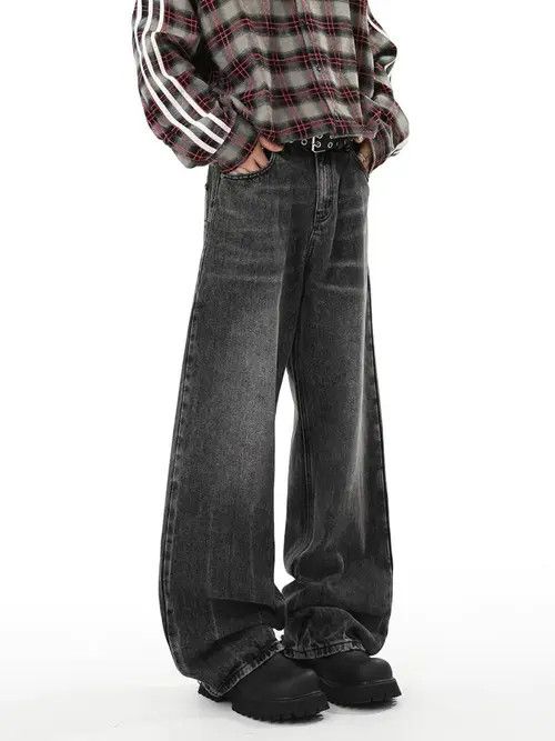 VIBE Washed street hip hop Y2K baggy vintage jeans Size US 34 / EU 50 - 4 Thumbnail