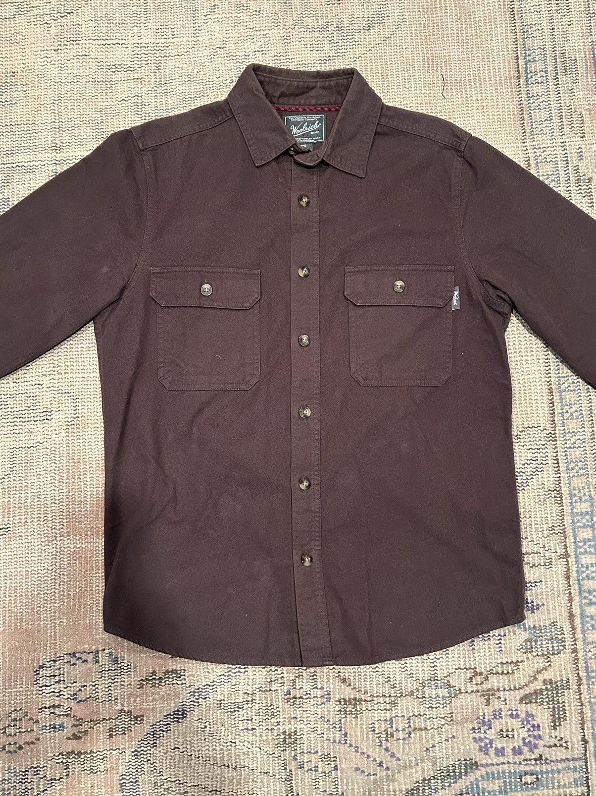 Woolrich Woolen Mills Flannel Button Up Shirt Size US M / EU 48-50 / 2 - 2 Thumbnail