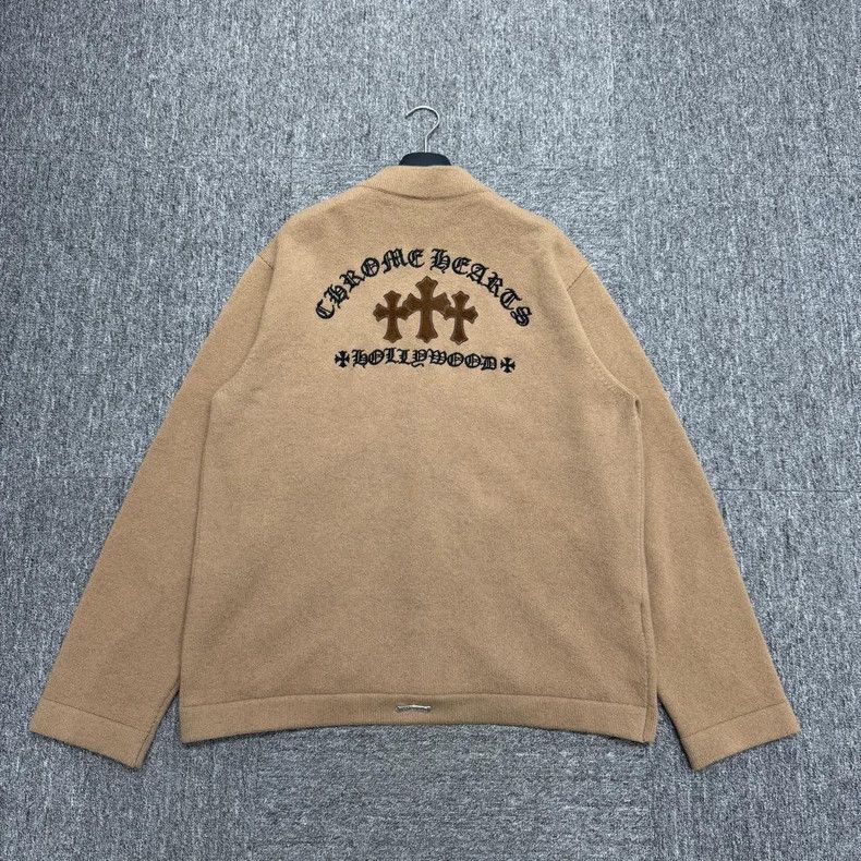 Chrome Hearts Chrome Hearts Parched cashmere cardigan sweater Size US L / EU 52-54 / 3 - 6 Thumbnail