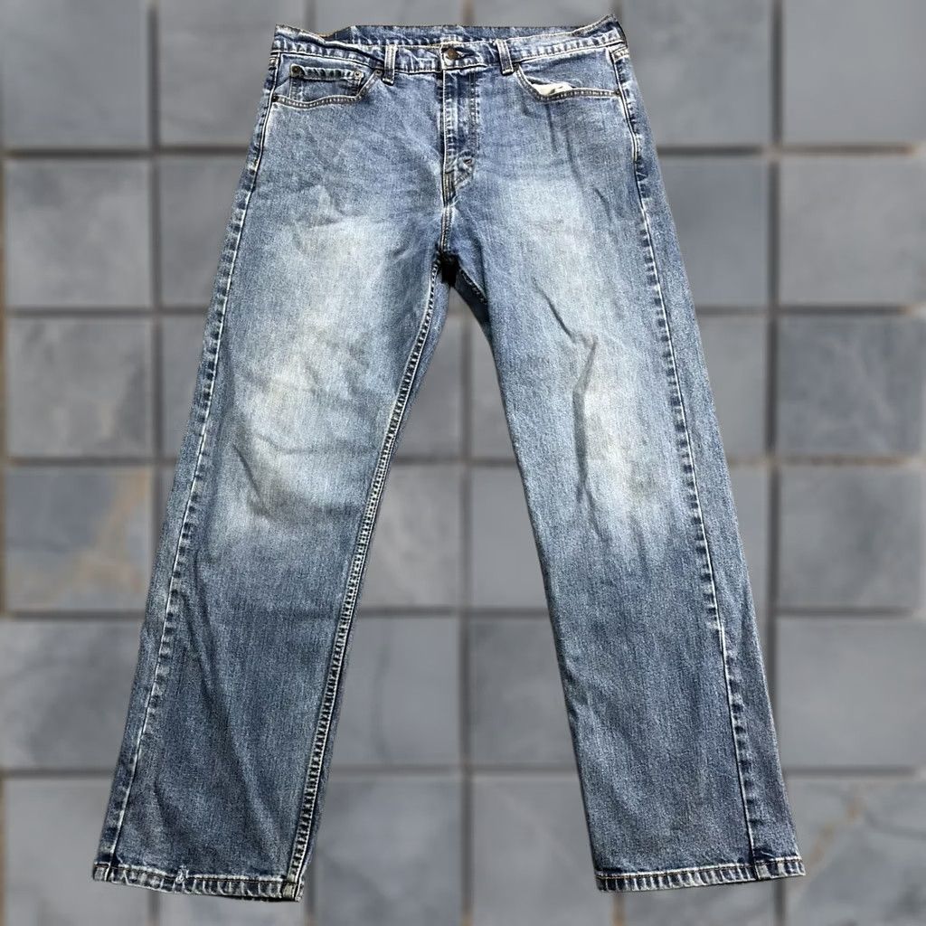 Levi's Levi's 505 Jeans Mens Regular Fit Straight Leg 36x30 Blue Medium Wash Denim Pants Size US 36 / EU 52 - 1 Thumbnail