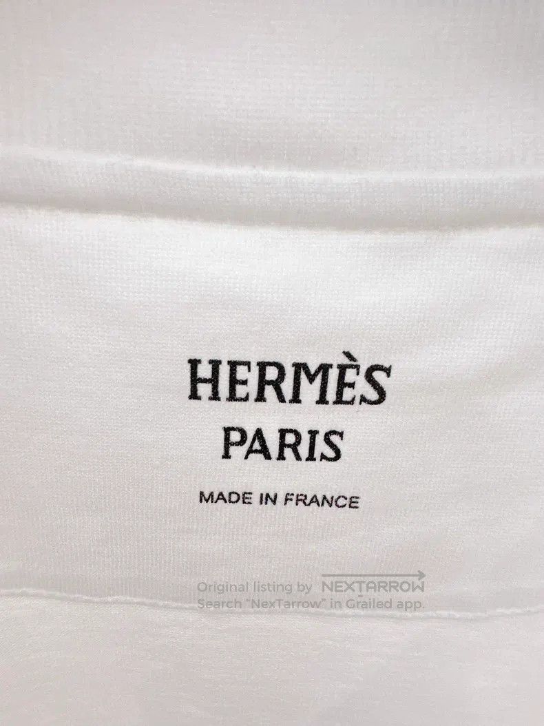 Hermes Hermes White patterned T-shirt Size XXS / US 00 / IT 34 - 3 Thumbnail