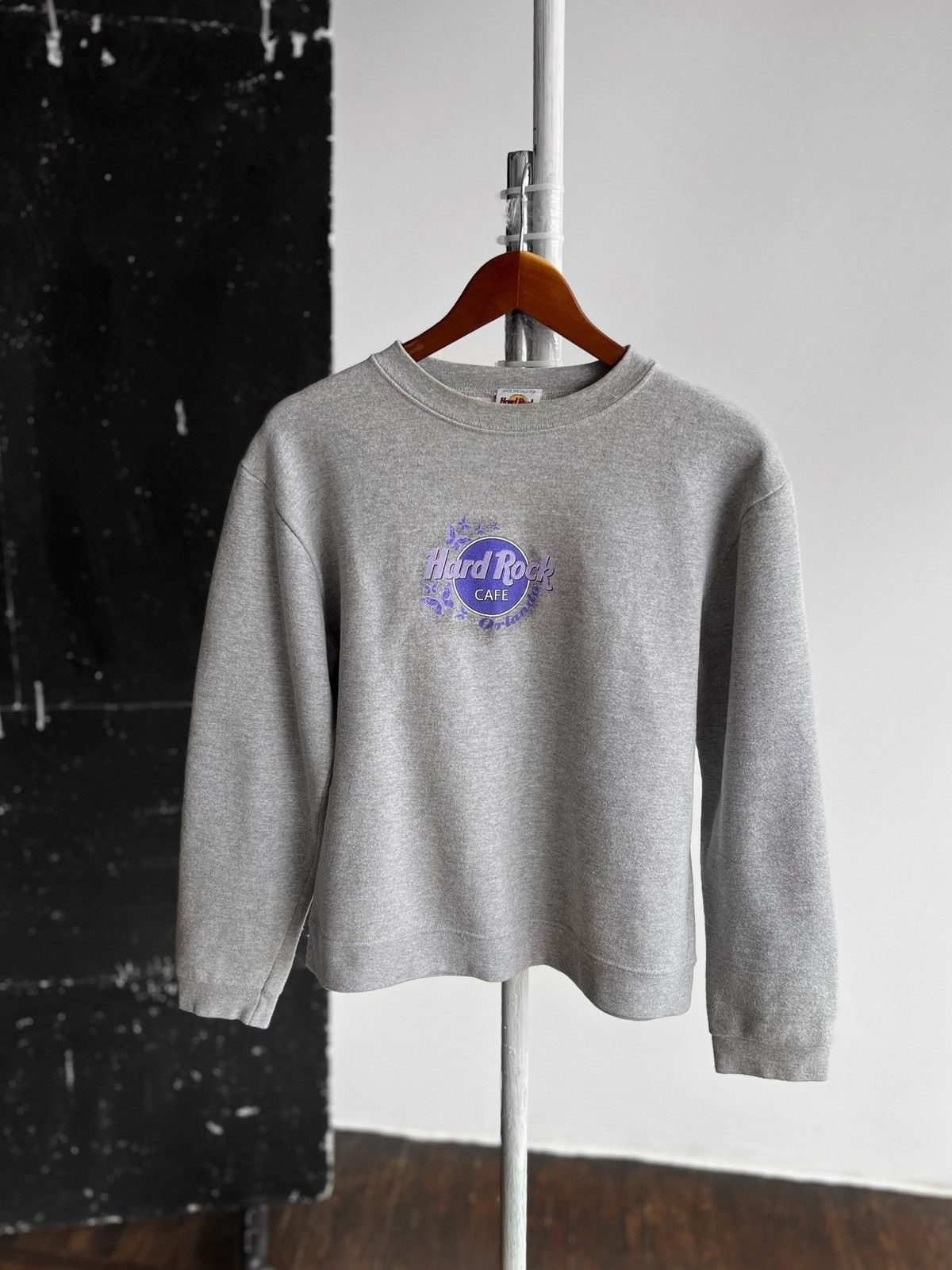 Hard Rock Cafe × Vintage Hard Rock Cafe Orlando Vintage 90s Y2K Gray Sweatshirt Size M / US 6-8 / IT 42-44 - 1 Thumbnail