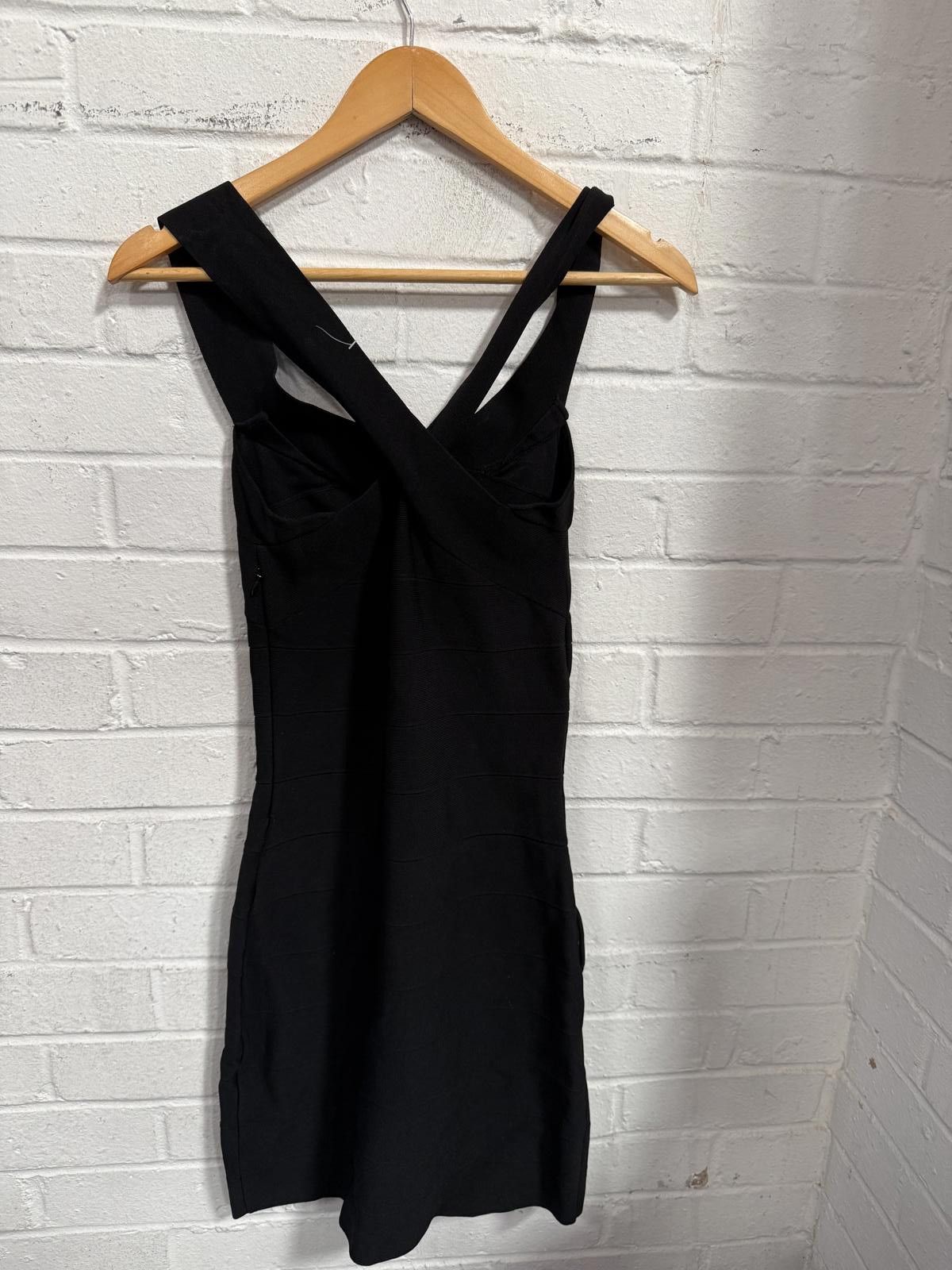 Unknown London Black Leather Midi Skirt and Black Sleeveless Dress Set Size M / US 6-8 / IT 42-44 - 4 Thumbnail