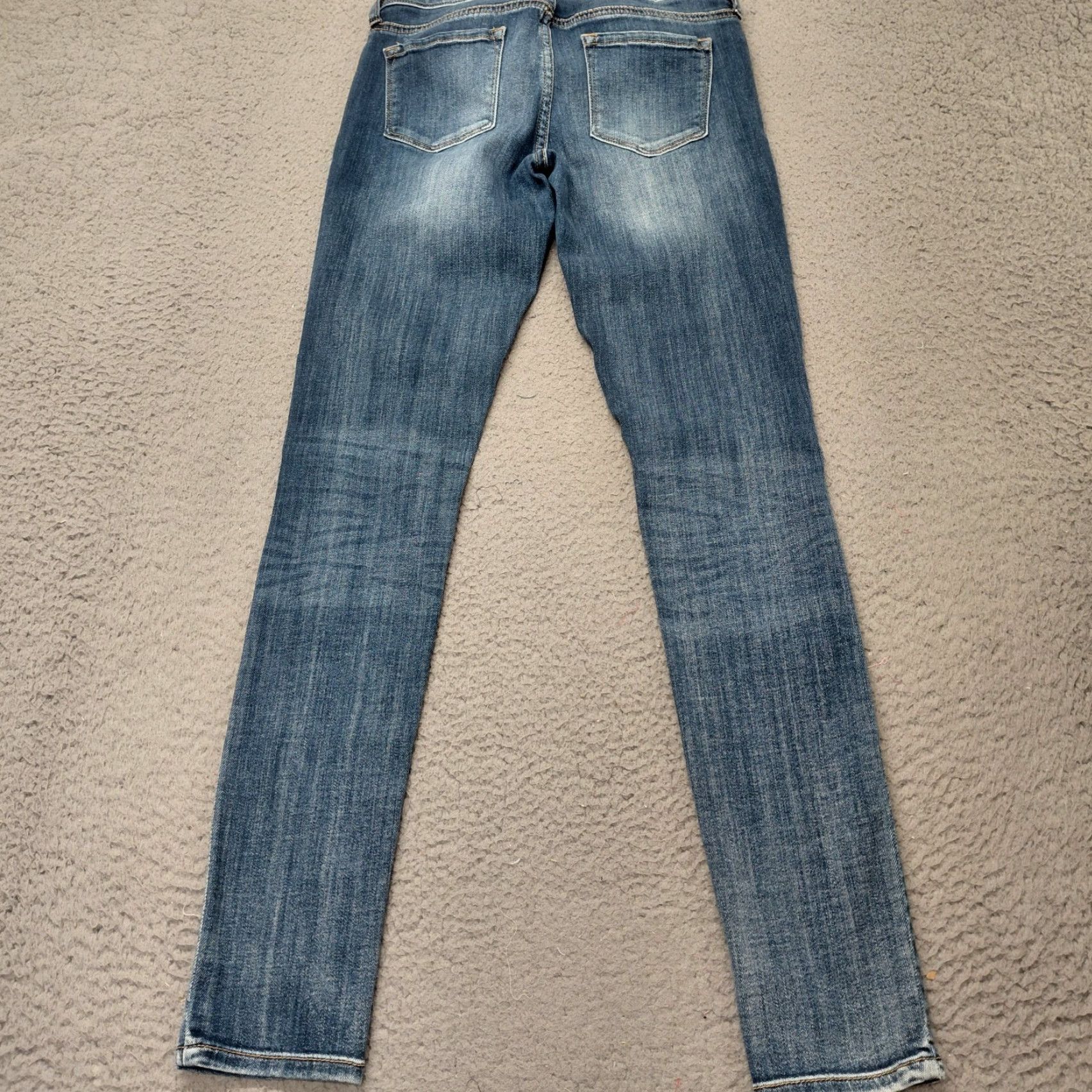 Vintage Maurice Jeans Woman’s Size M/R Indigo Blue Denim Stretch 27x31 Skinny Preppy EUC Size 32" / US 10 / IT 46 - 2 Thumbnail