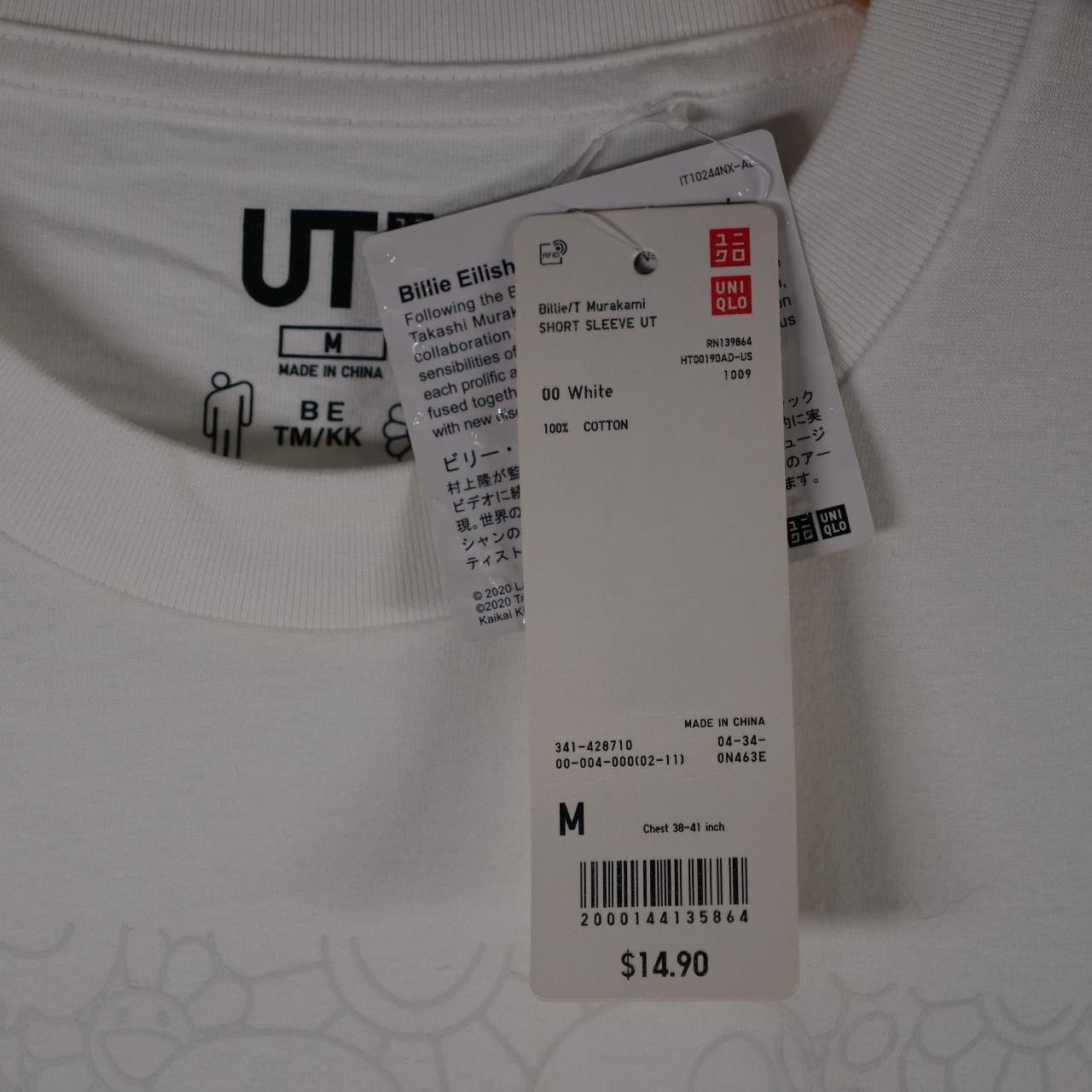 Billie Eilish × Takashi Murakami × Uniqlo NWT Billie Eillish x Takashi Murakami Flower Skulls Tee Size US M / EU 48-50 / 2 - 6 Thumbnail