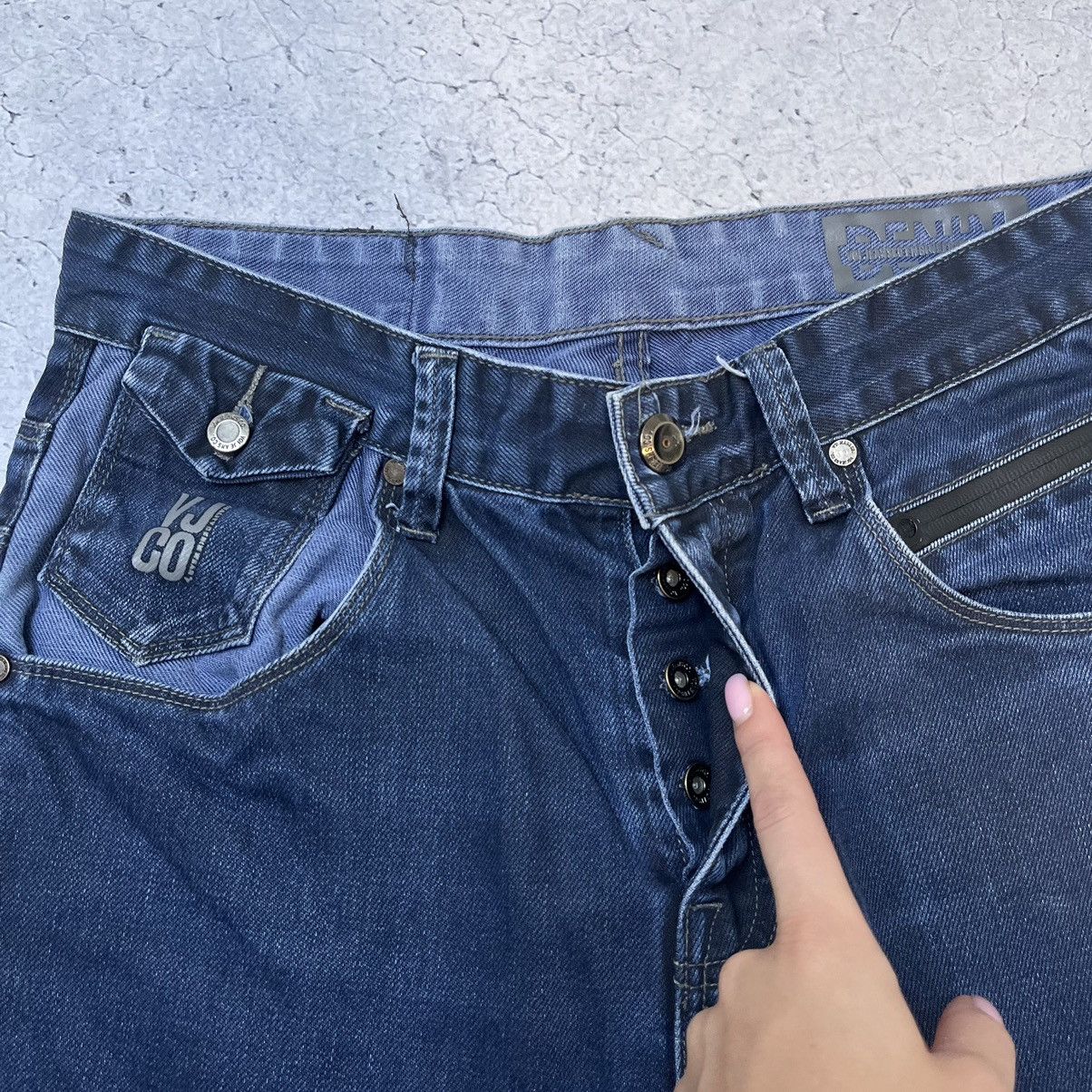 Evisu × Japanese Brand Vintage VOl Jeans Evisu Style Distressed Denim Japan Y2K Size US 32 / EU 48 - 7 Thumbnail