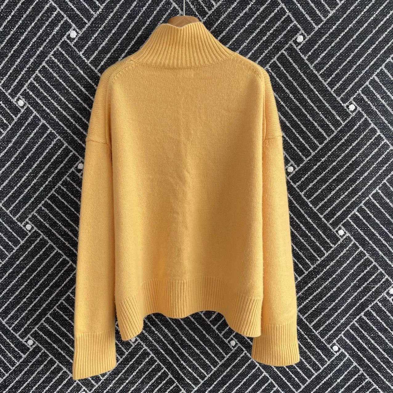 Tory Burch Tory Burch Yellow Cashmere Sweater M Near New Worn Once Size M / US 6-8 / IT 42-44 - 2 Thumbnail