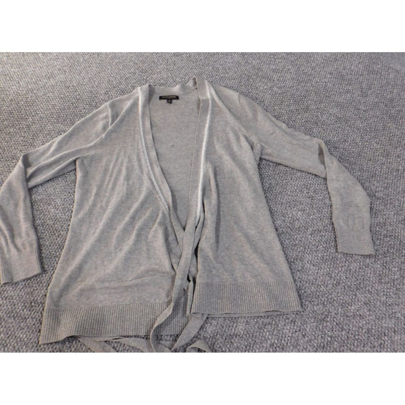 Banana Republic Banana Republic Sweater Cardigan Womens M Casual Open String Cable-Knit Floral Blue Raglan Sleeve Mens? Girls? Size M / US 6-8 / IT 42-44 - 3 Thumbnail