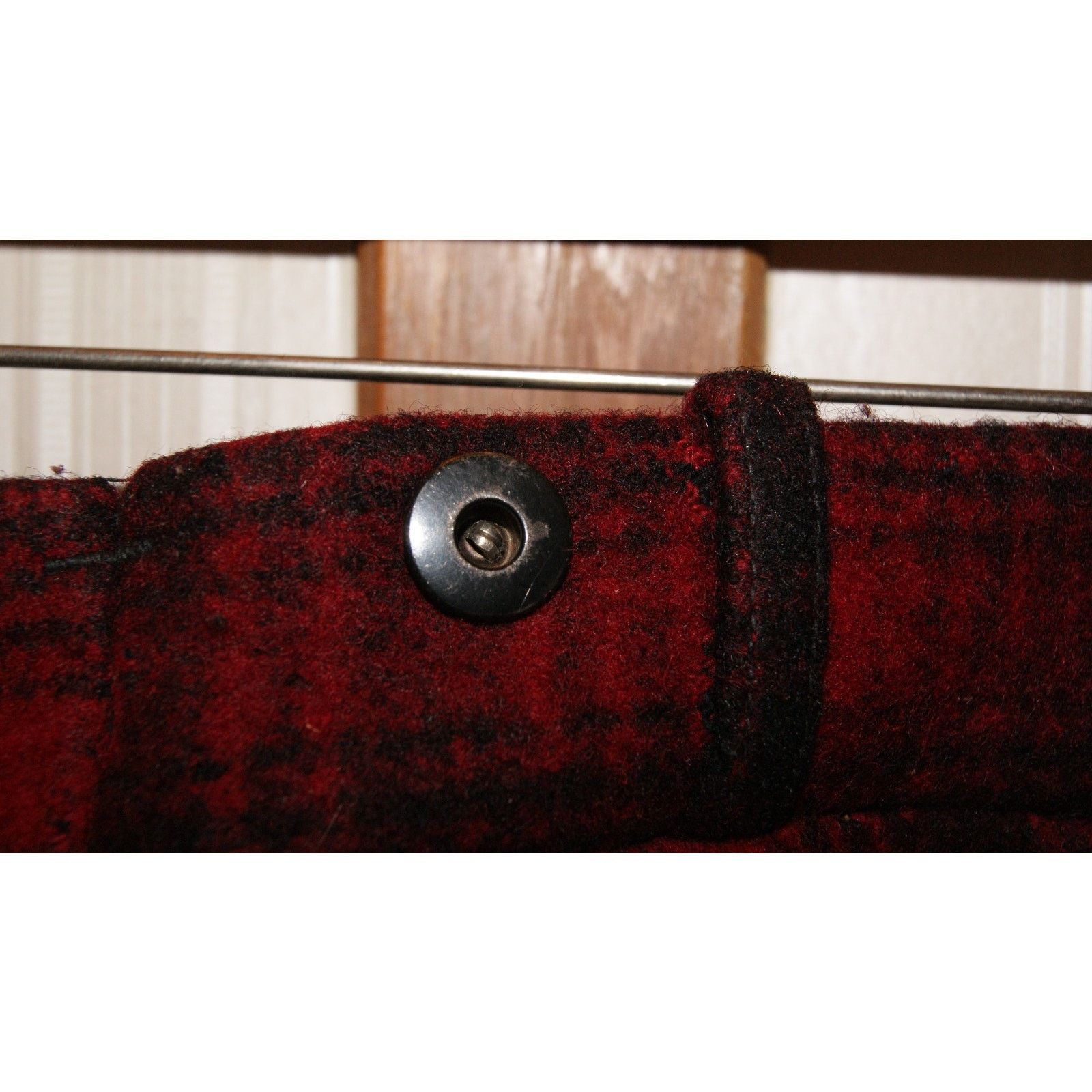 Woolrich Woolen Mills VTG Woolrich Wool Pants Mens 33x31 Red Black Double Knee Size US 33 - 7 Thumbnail