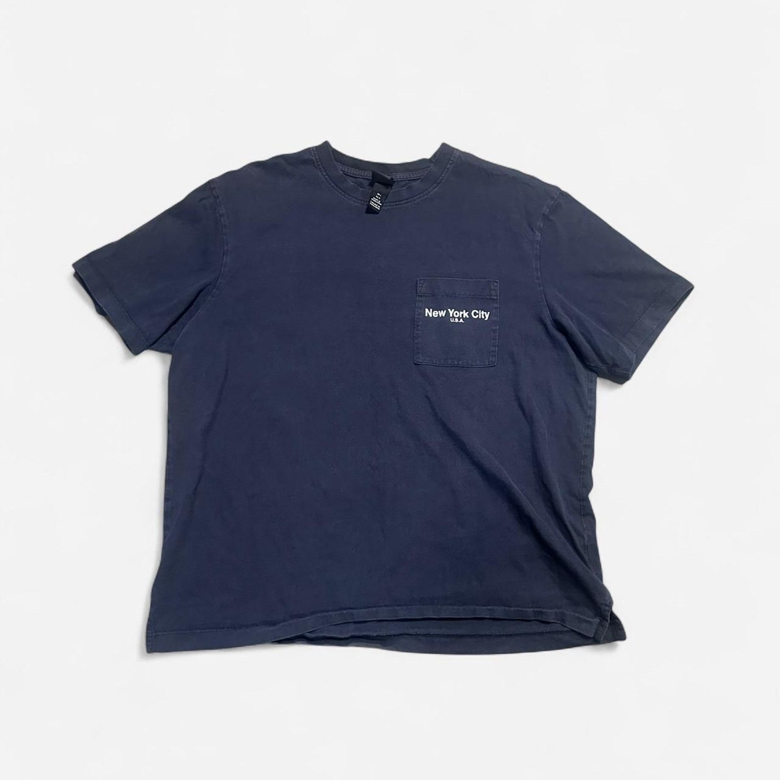 H&M Vintage wash hm nyc pocket tee Size US L / EU 52-54 / 3 - 1 Thumbnail