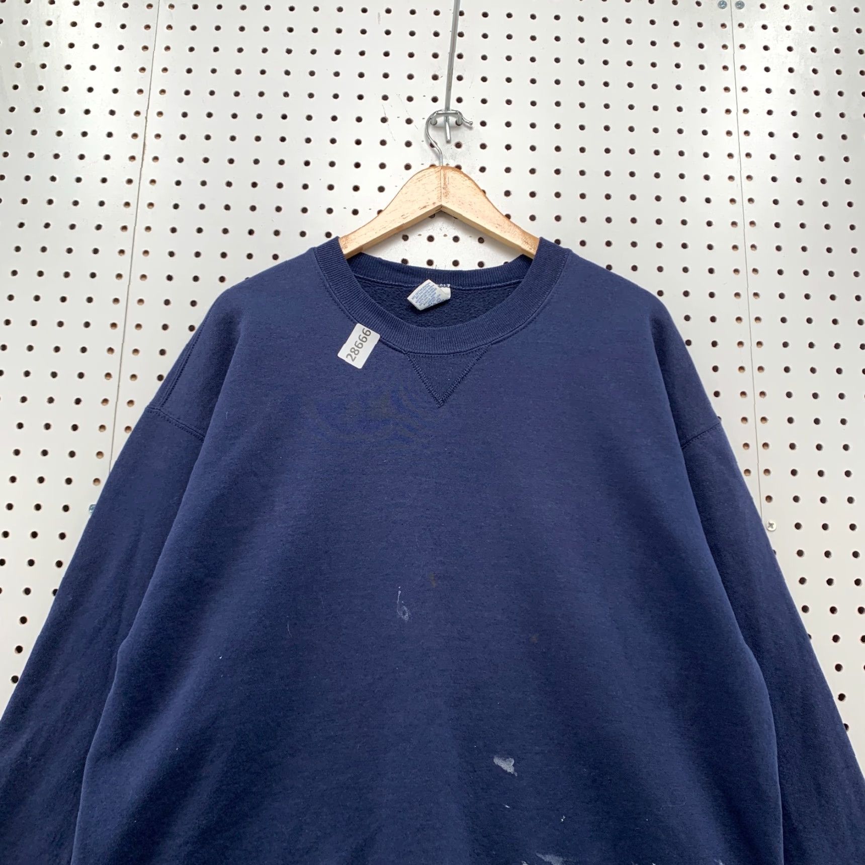 Russell Athletic VINTAGE Russell Athletic Sweatshirt Crewneck XL Men Blue 90s Distressed Paint Pullover Sweatshirt Size US XL / EU 56 / 4 - 2 Thumbnail