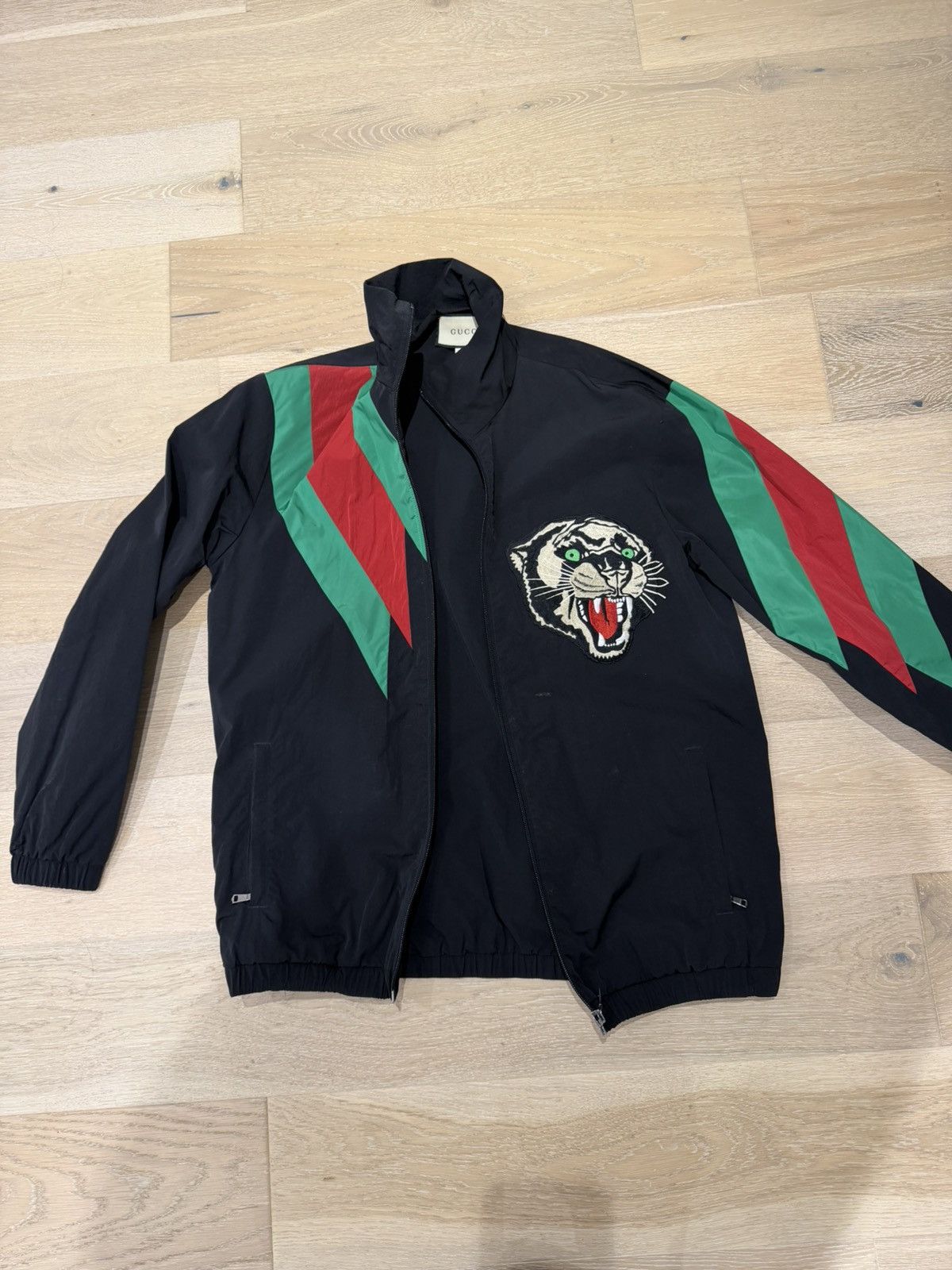Gucci Gucci Men's Leopard Zip-Front Track Jacket Size US XS / EU 42 / 0 - 1 Thumbnail