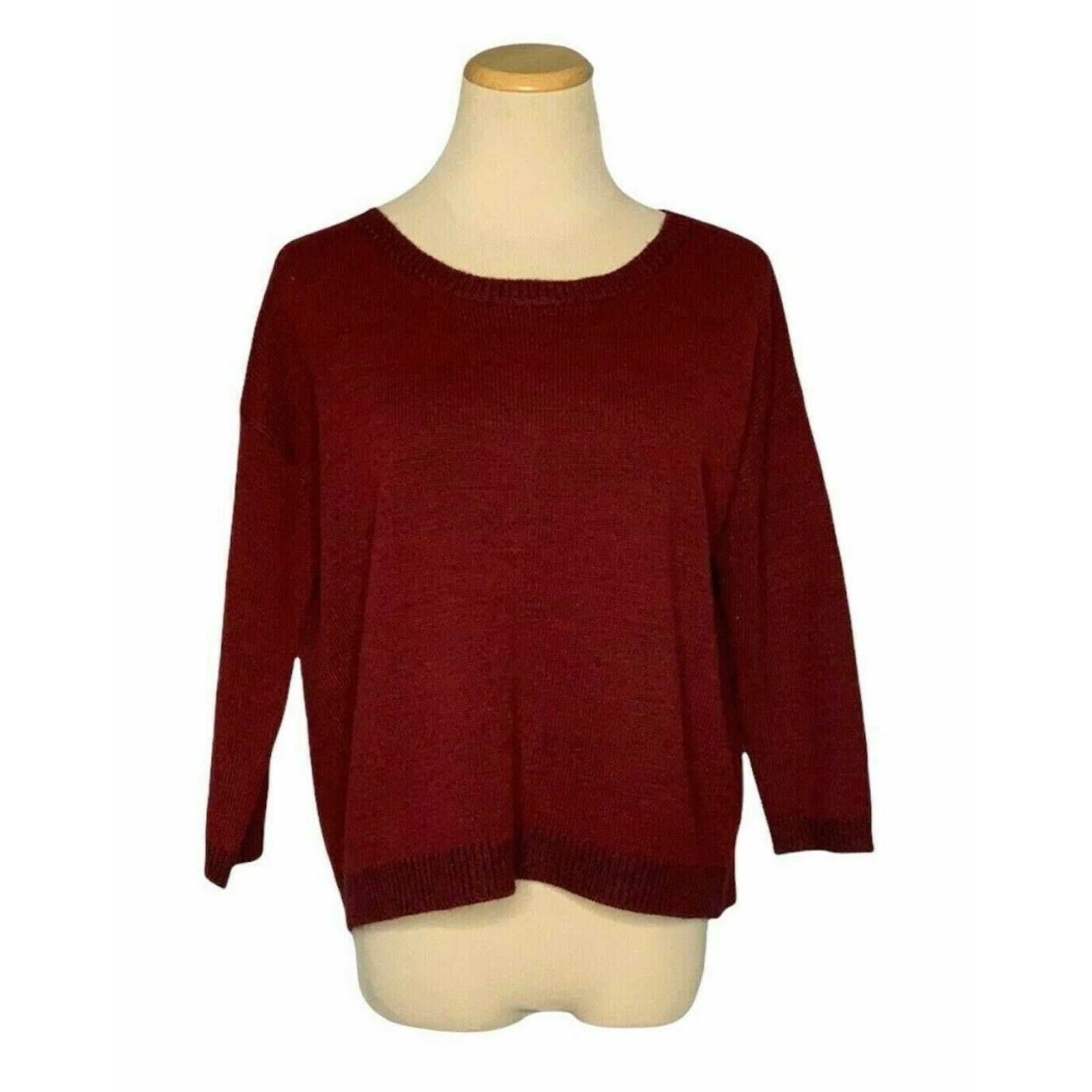 BB Dakota BB Dakota red split back oversized sweater size XS Size XS / US 0-2 / IT 36-38 - 1 Thumbnail