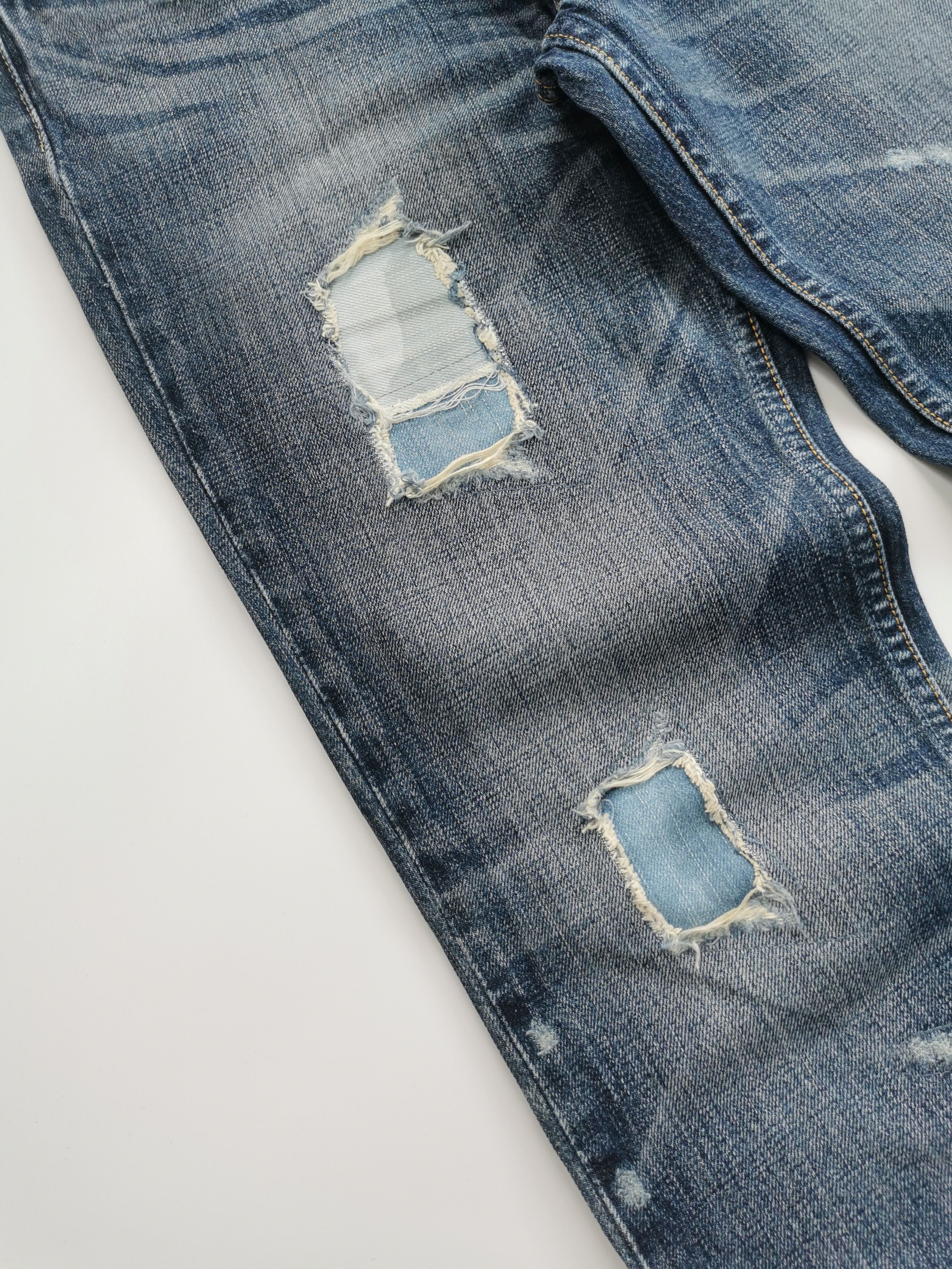 Levi's RARE SAMPLE Levis501 Distressed Boro Patchwork Jeans Vintage Size US 28 / EU 44 - 15 Thumbnail